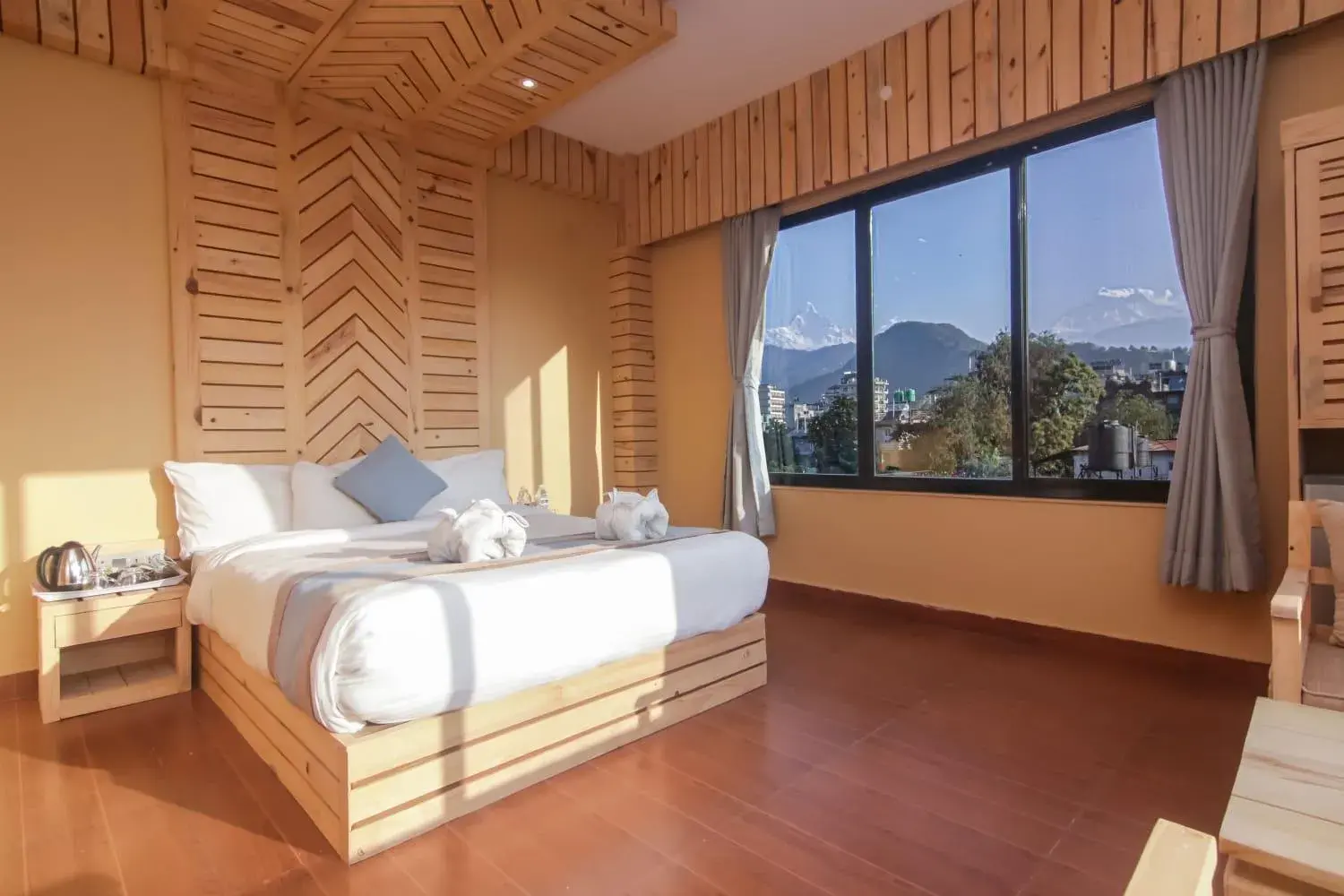 Deluxe Double or Twin Room with Mountain View - single occupancy in Trekkers Inn Boutique Hotel Pokhara Deluxe Double or Twin Room with Mountain View - single occupancy in Trekkers Inn Boutique Hotel Pokhara