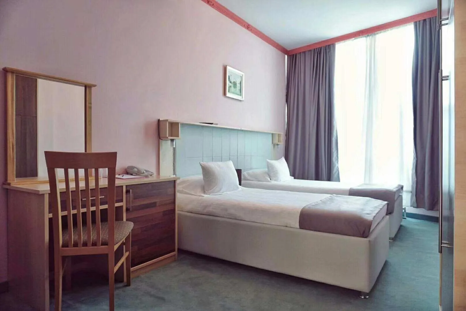 Twin Room with Mountain View - single occupancy in Hotel & Restaurant Great Wall - Airport