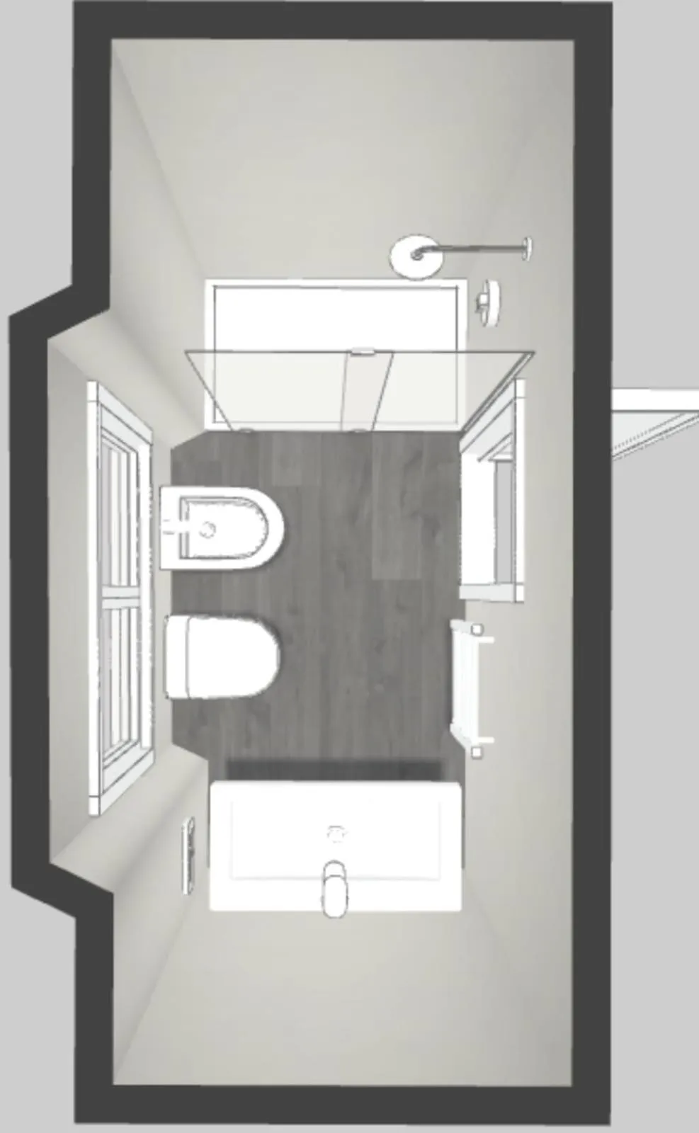 Bathroom in Hotel Week End