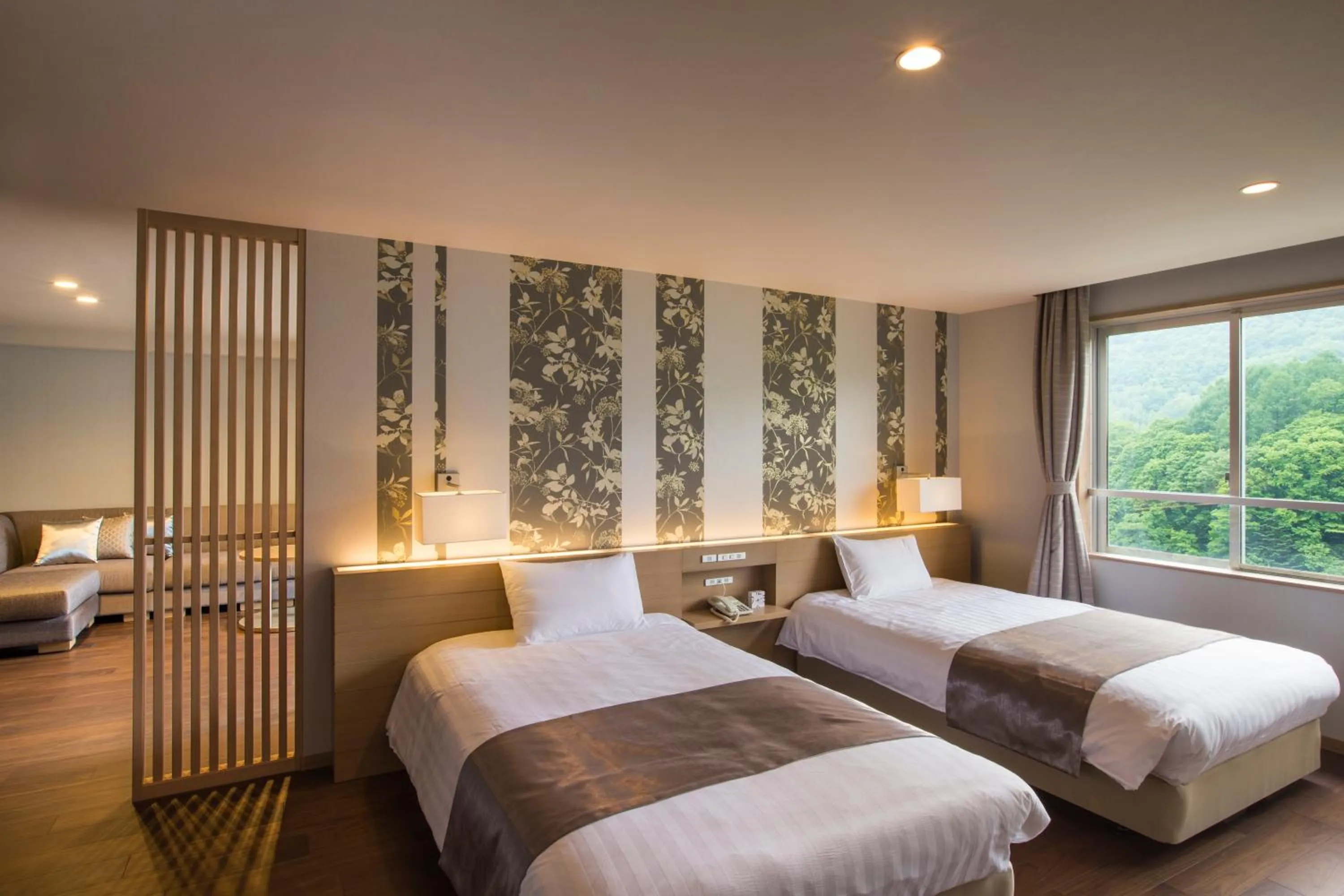 Bedroom, Bed in Midorinokaze Resort Kitayuzawa