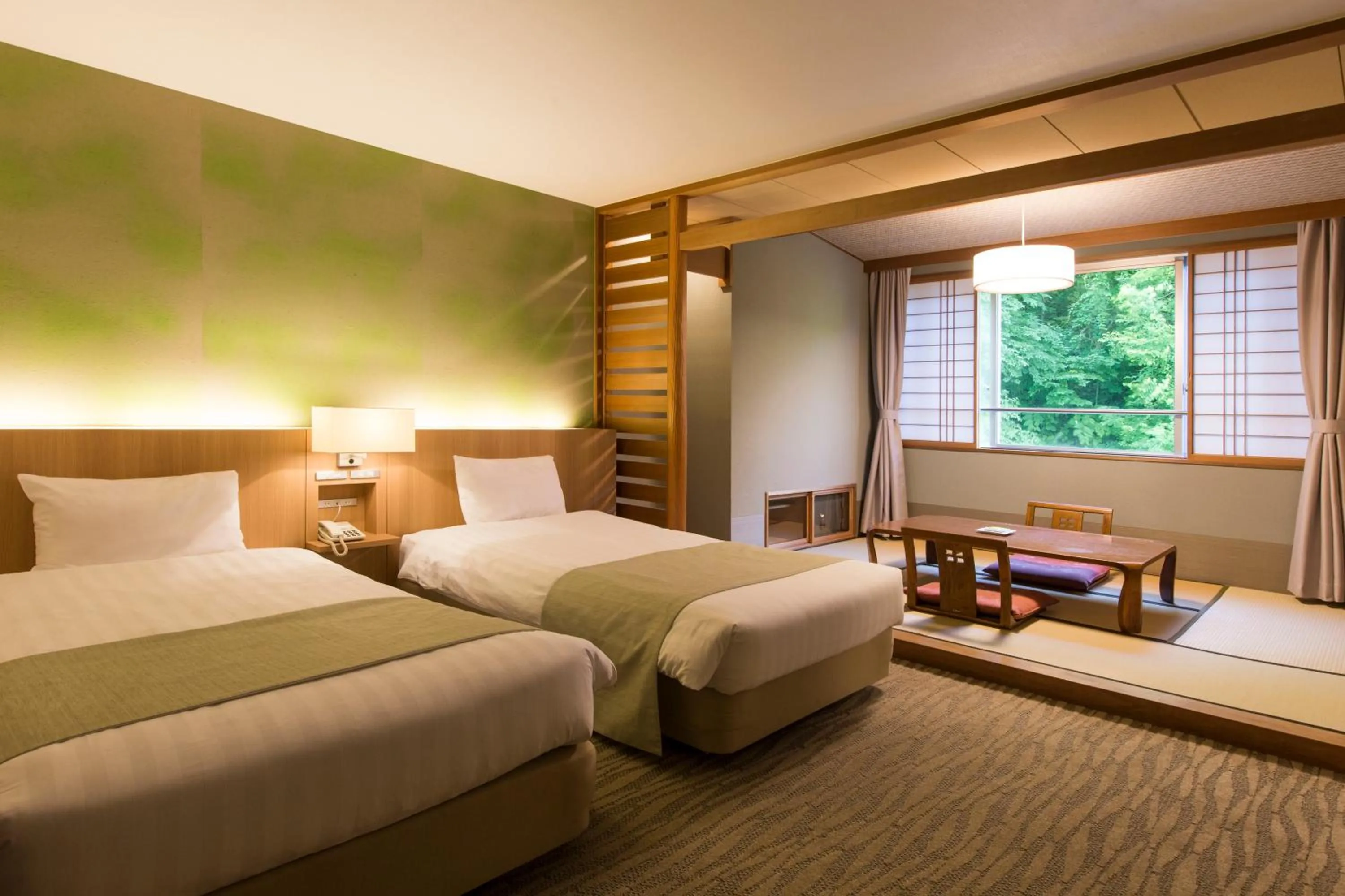 Photo of the whole room, Bed in Midorinokaze Resort Kitayuzawa