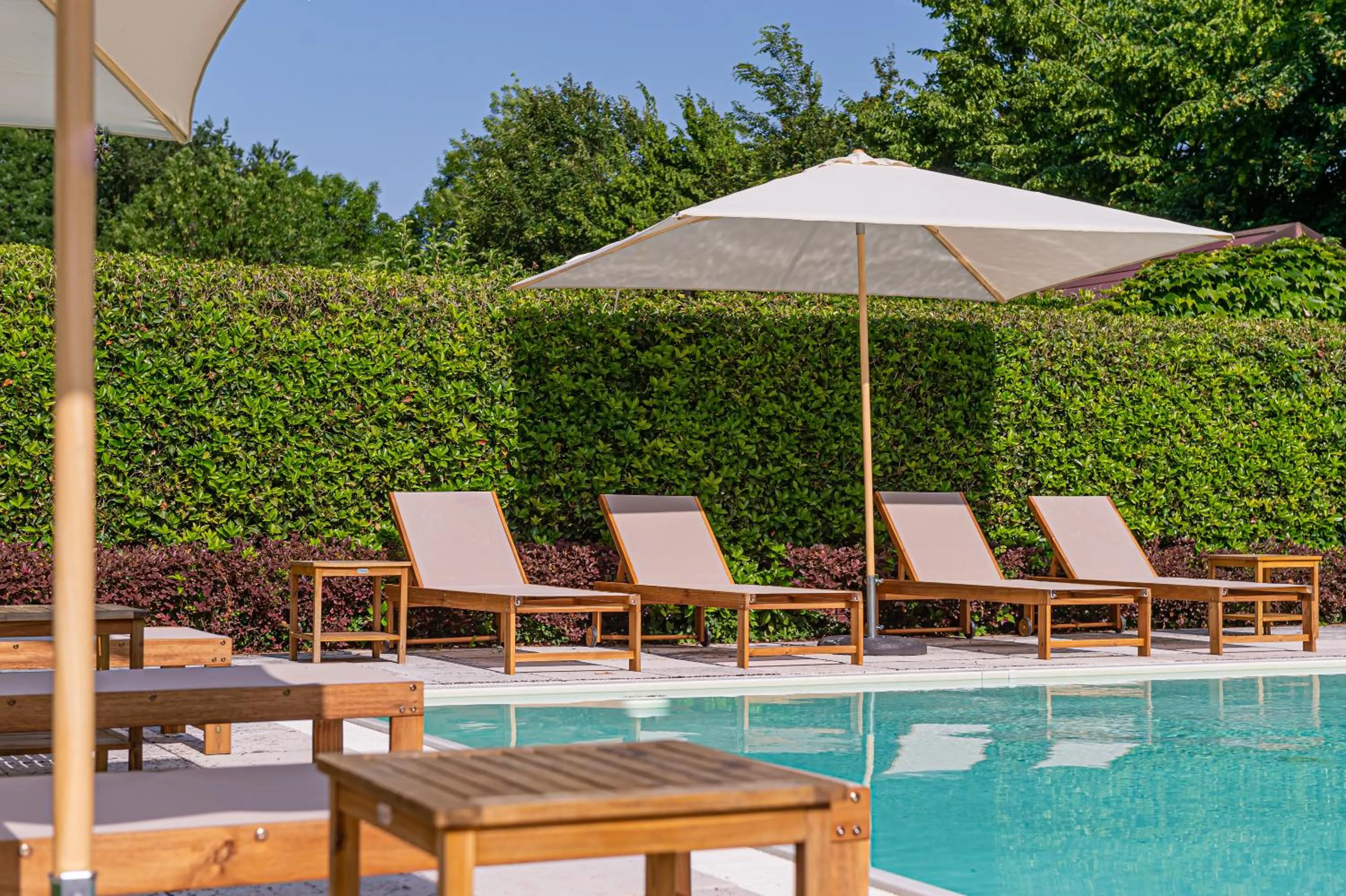 Pool view in Fiori e Frutti Agriresort