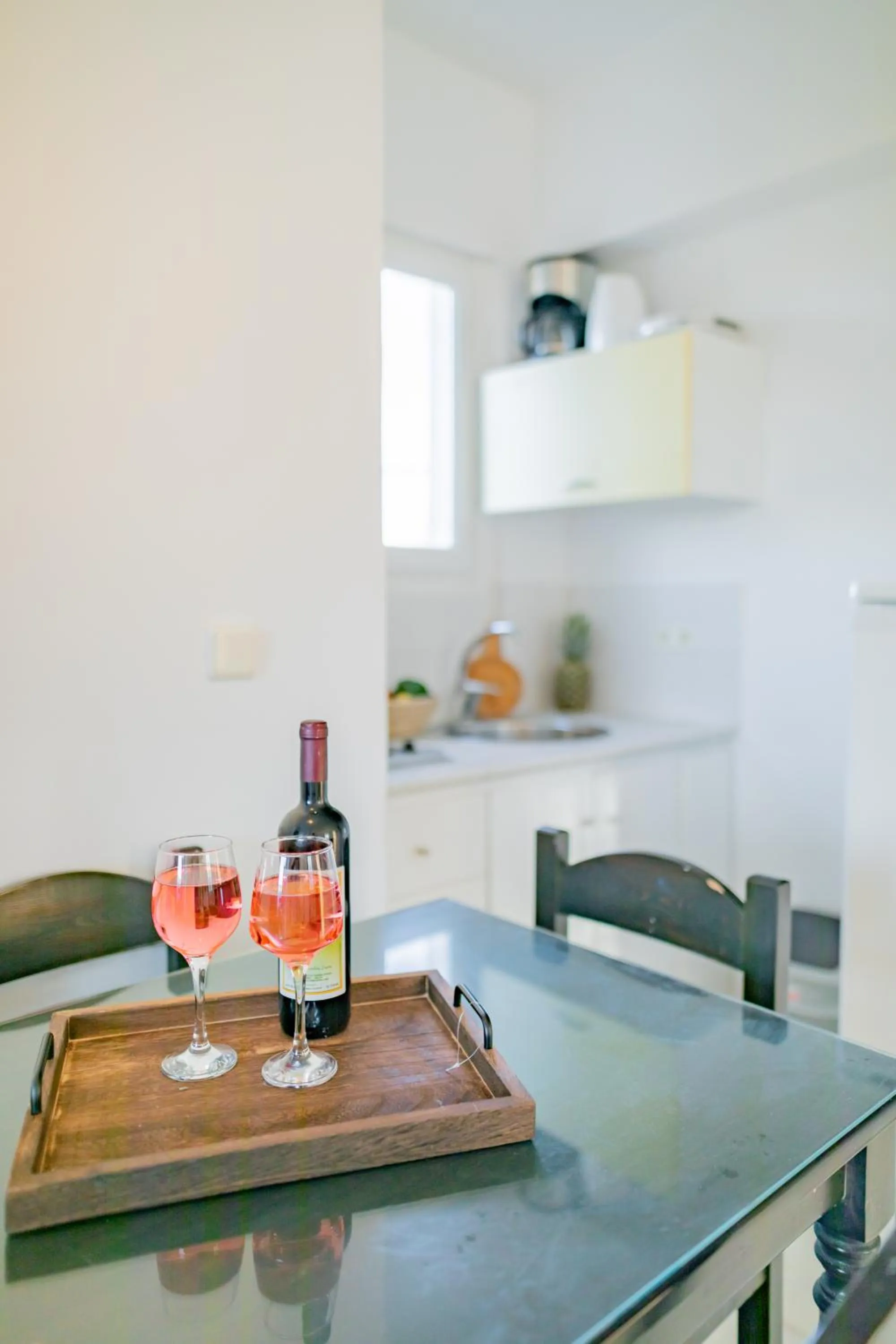 Kitchen or kitchenette in Antonina Hotel