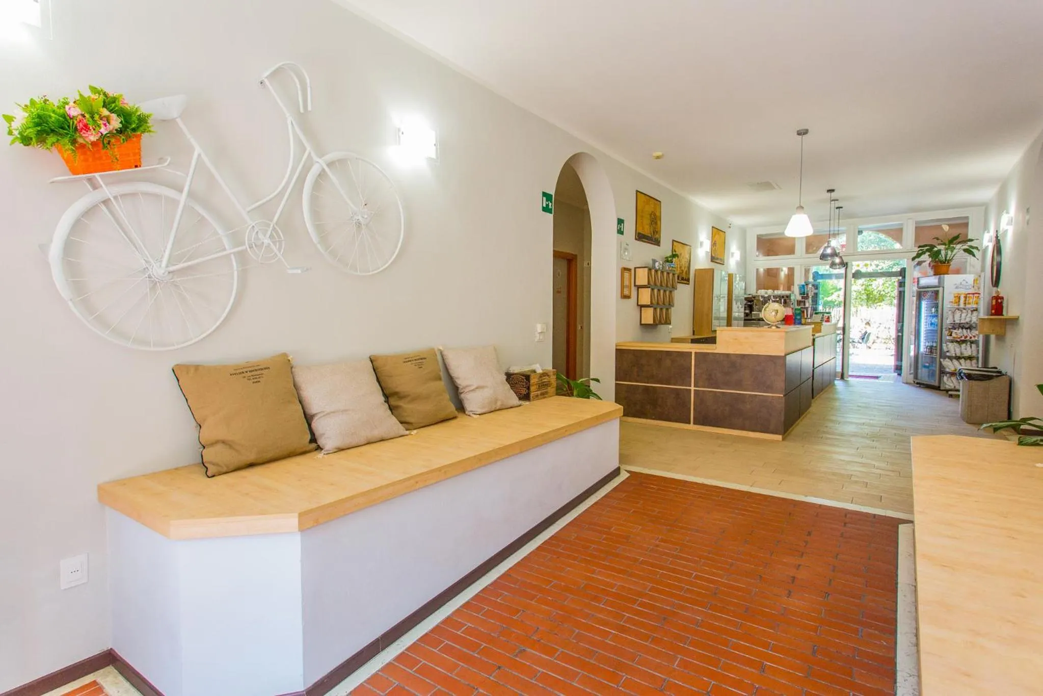 Lobby or reception in Student's Hostel Estense