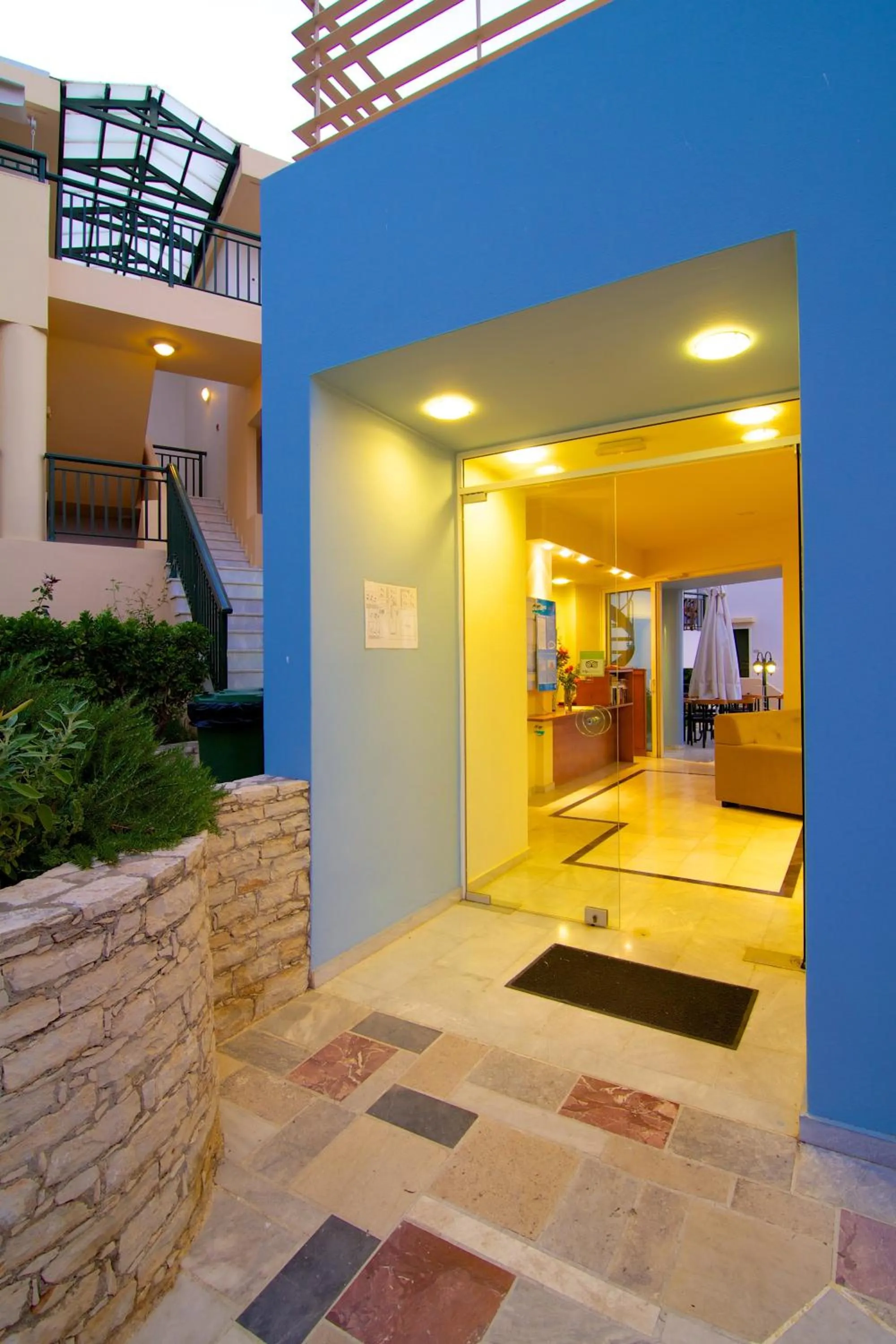 Facade/entrance in Radamanthy's Hotel Apartments