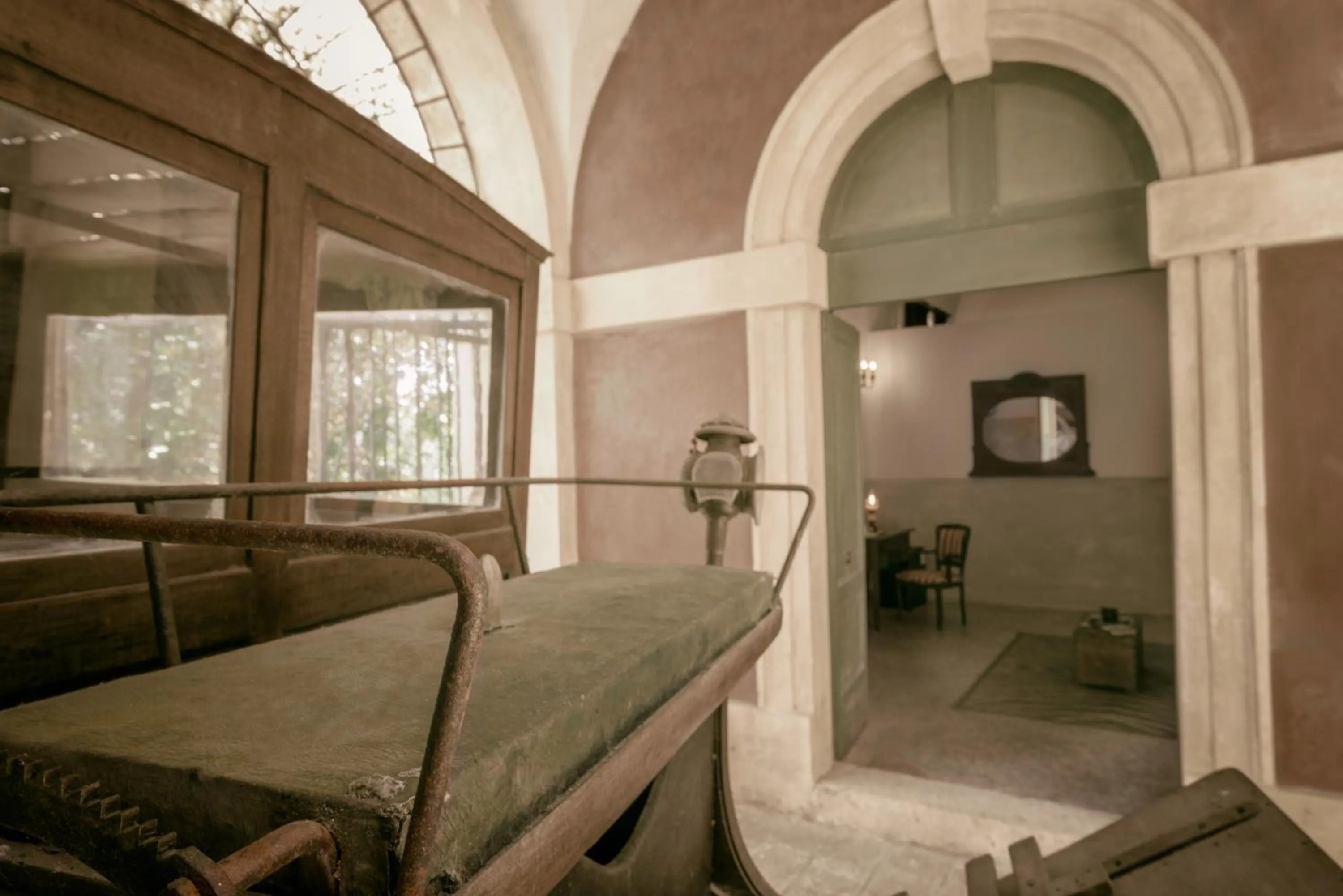 Inner courtyard view in Palazzo Laura
