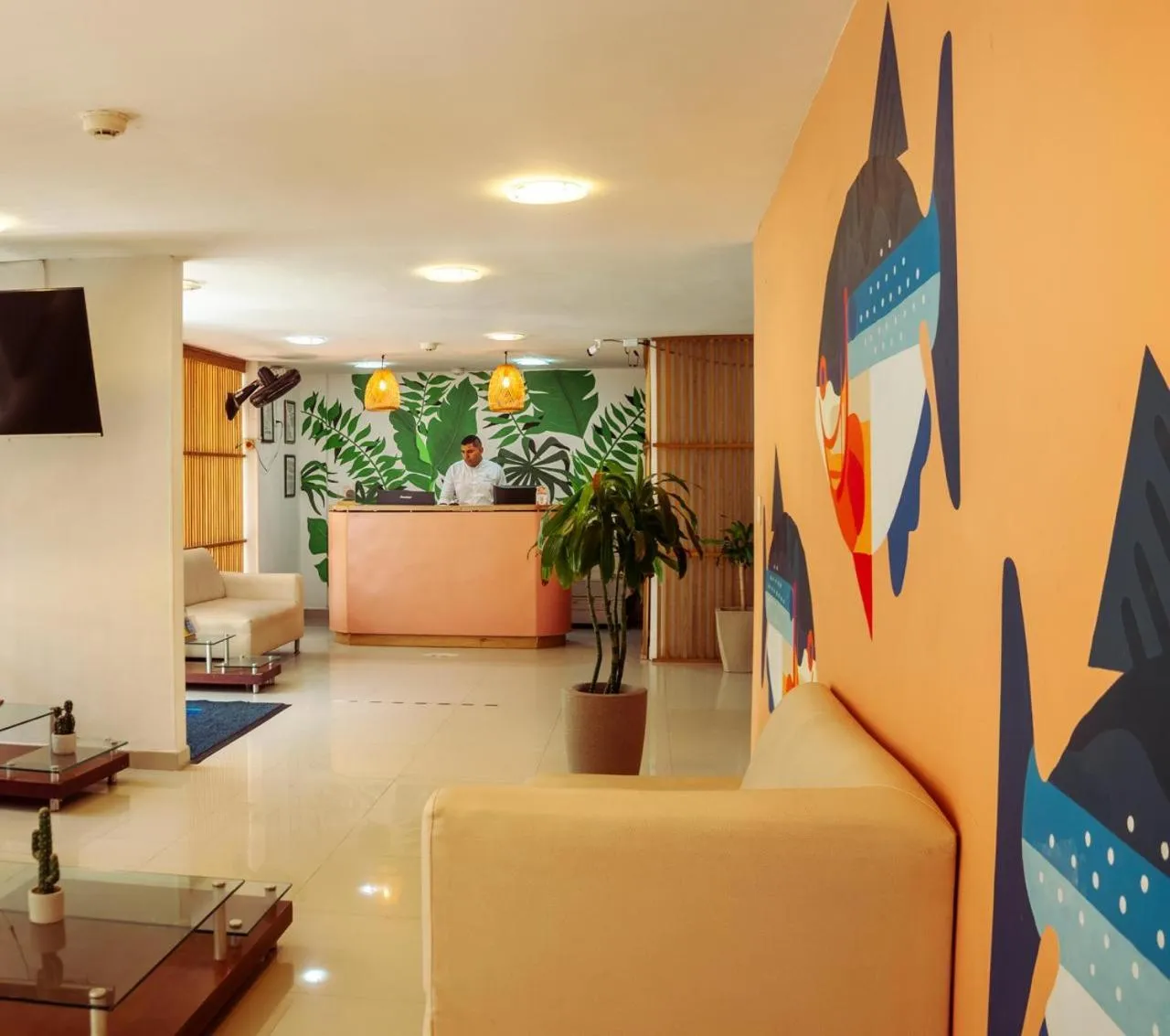 Lobby or reception in TAMA Hotel Santa Marta