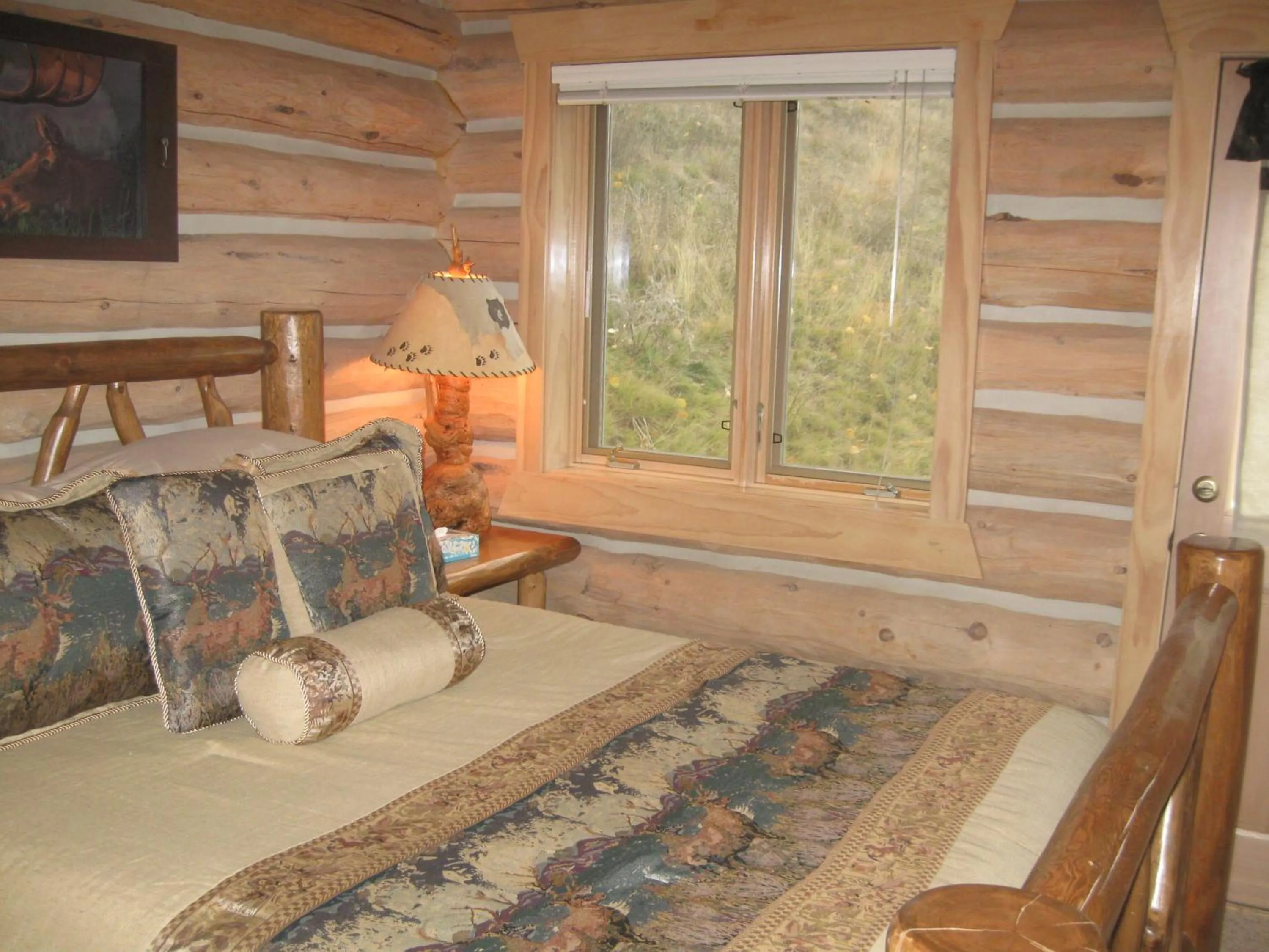 Bed in Rye Creek Lodge
