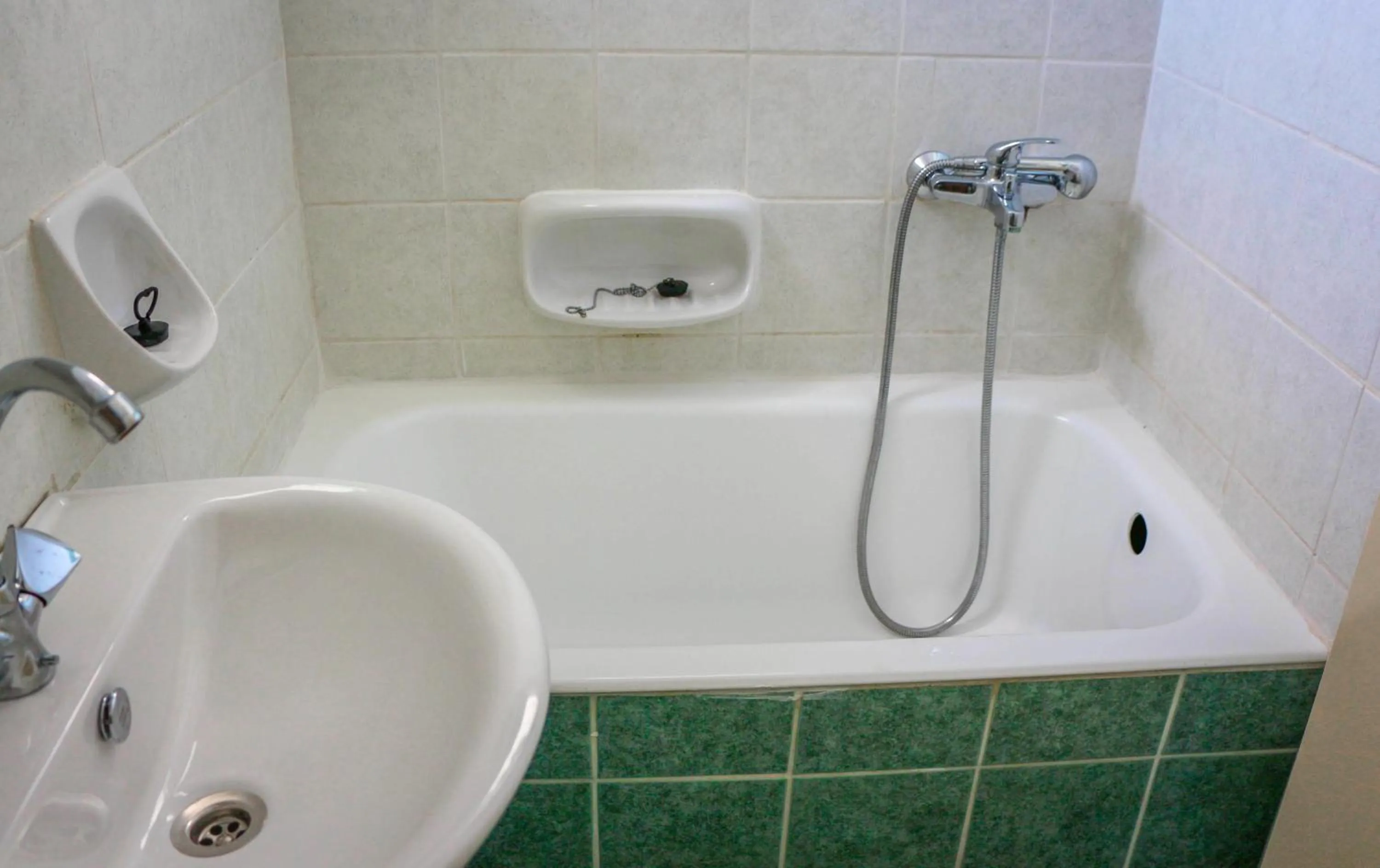 Bathroom in Mirtos Hotel