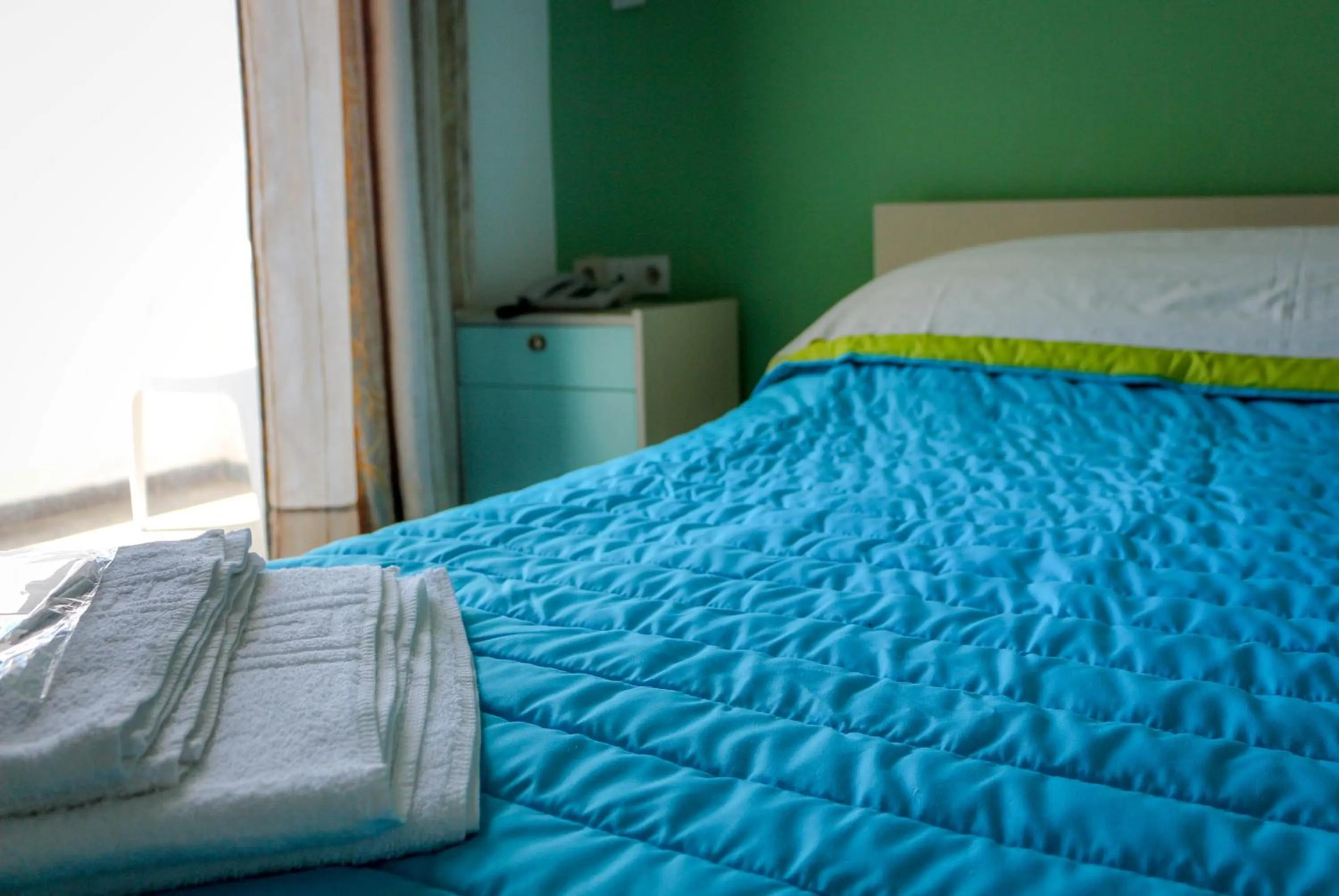Decorative detail, Bed in Mirtos Hotel