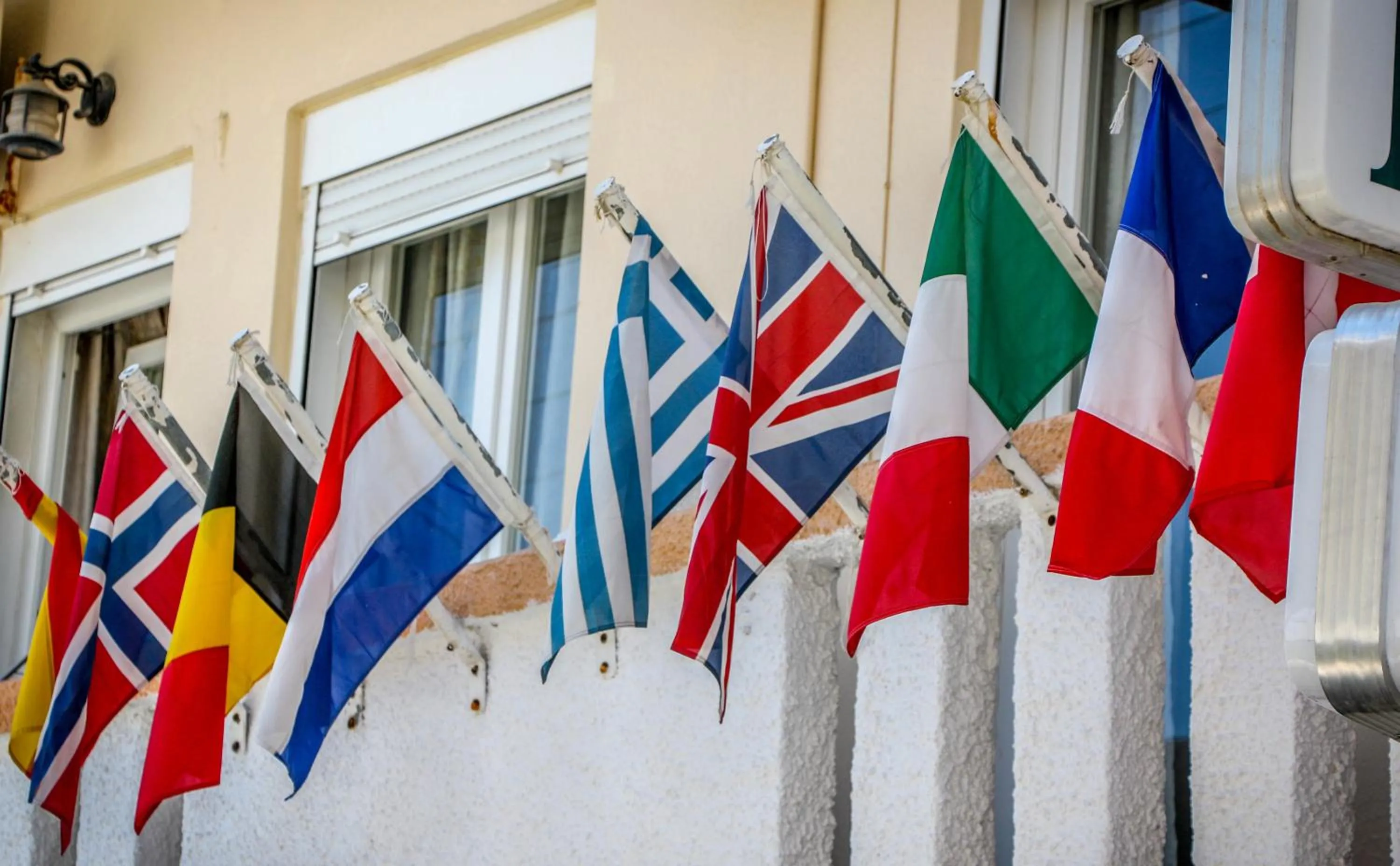 Facade/entrance in Mirtos Hotel