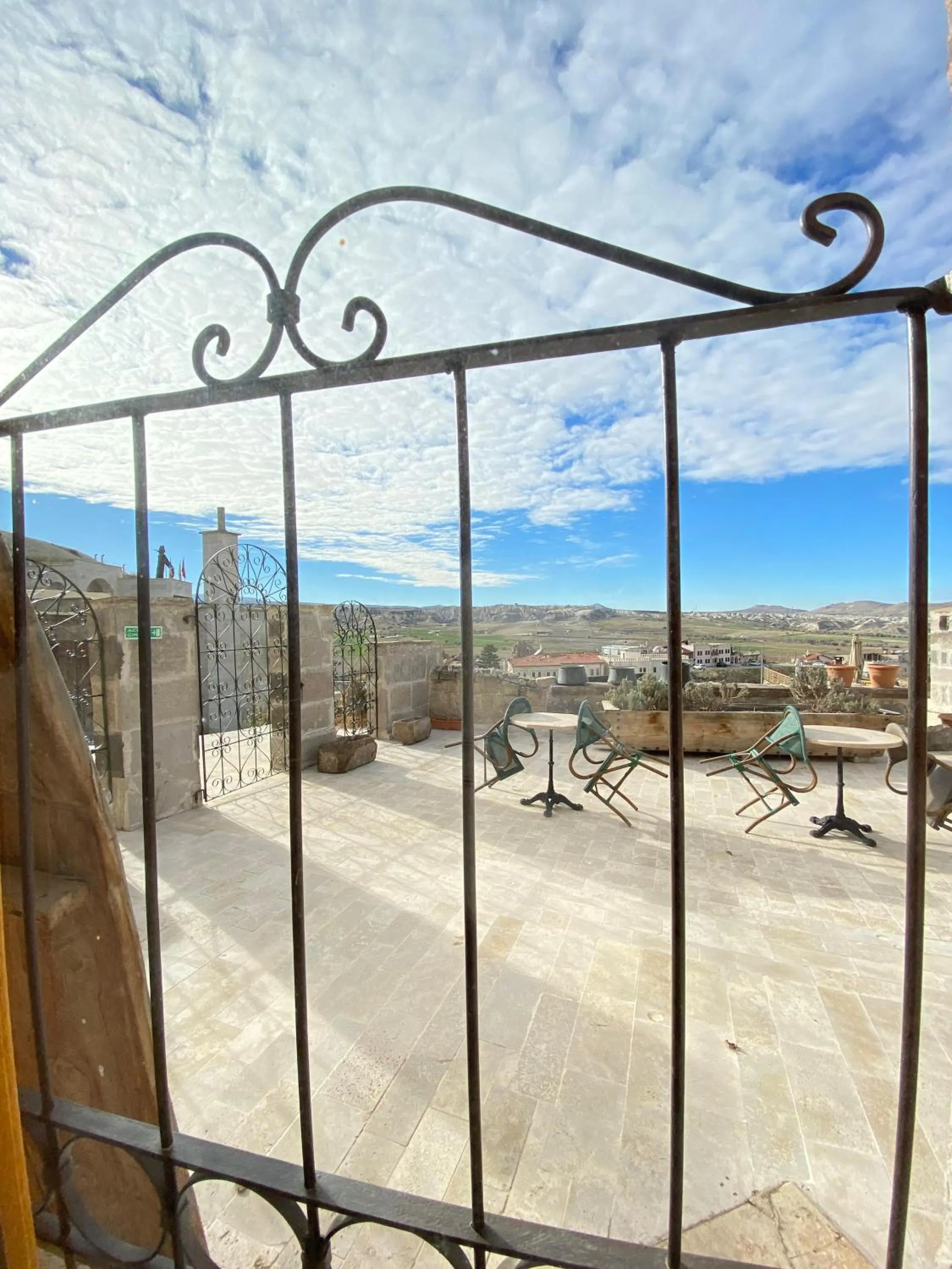 Patio in Seki Cave Hotel