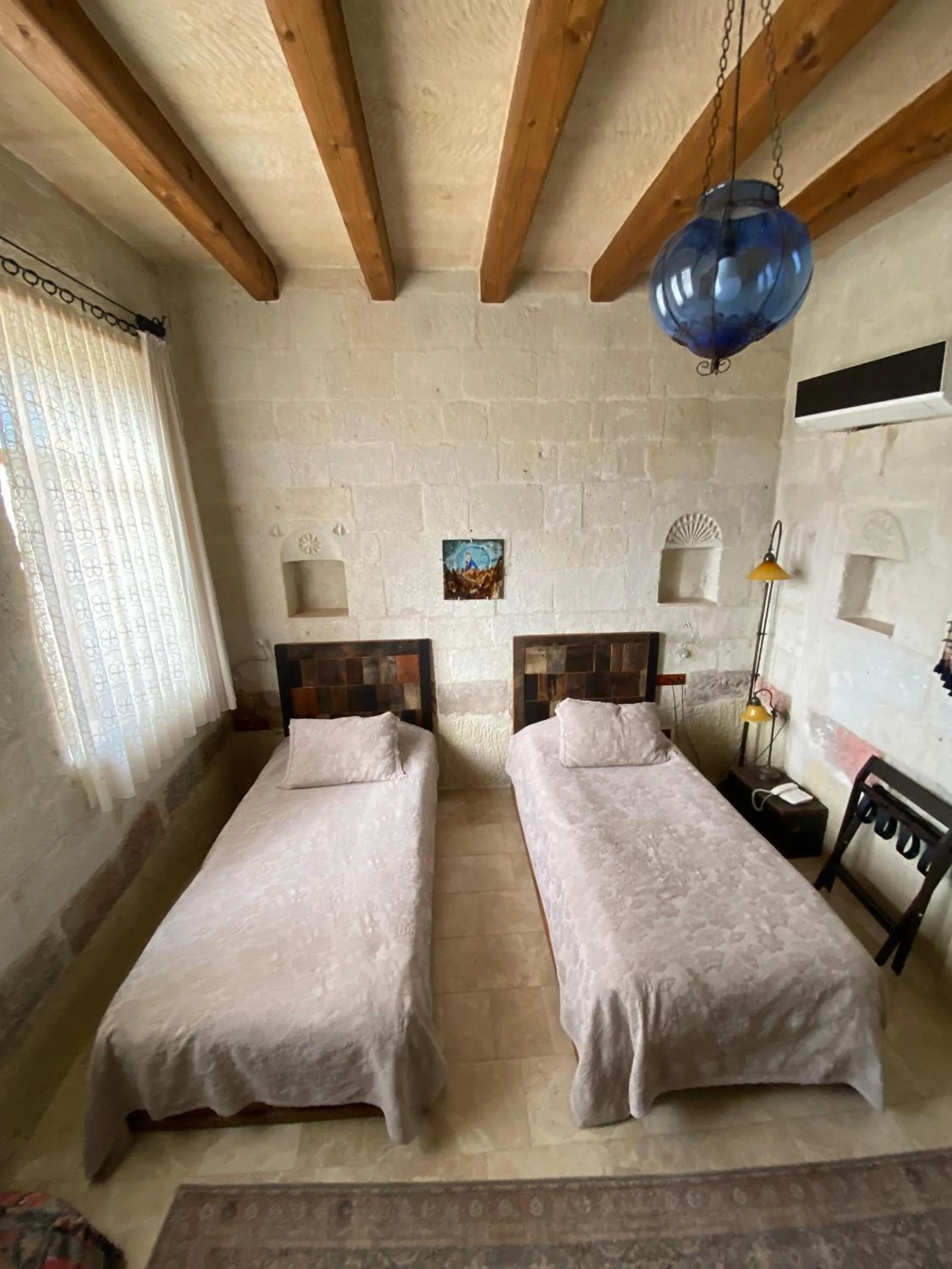 Bed in Seki Cave Hotel