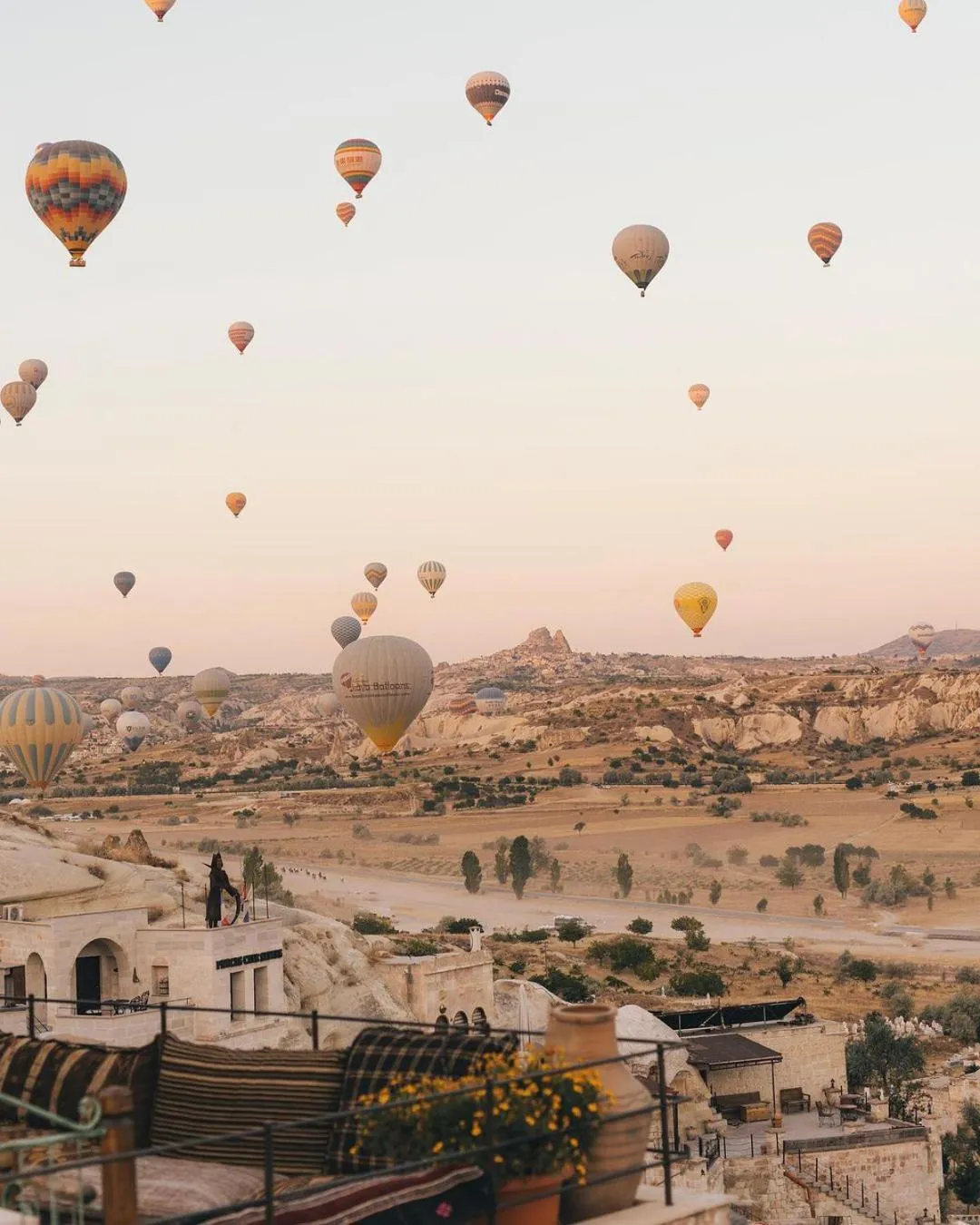 Bird's eye view in Seki Cave Hotel