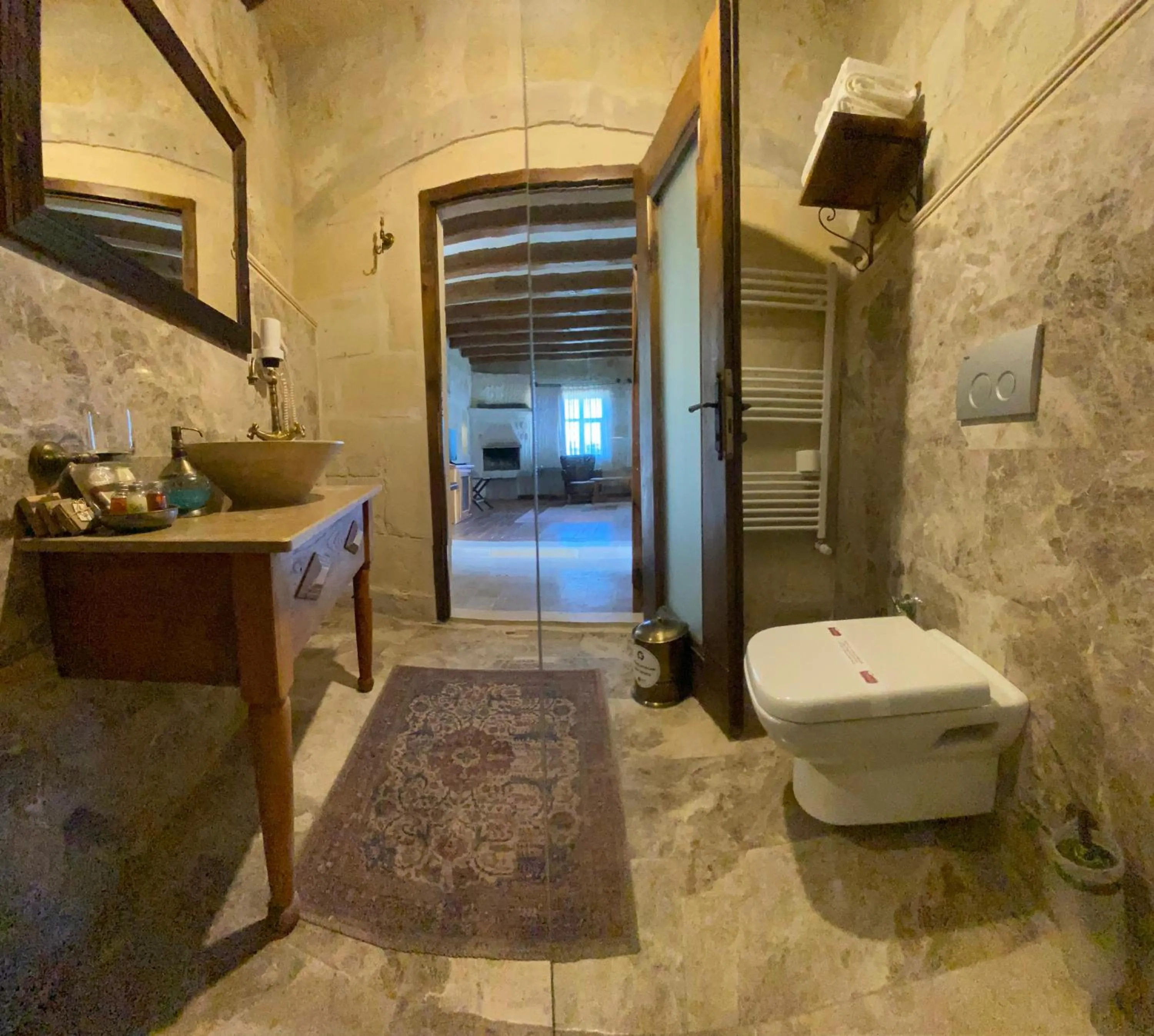 Bathroom in Seki Cave Hotel