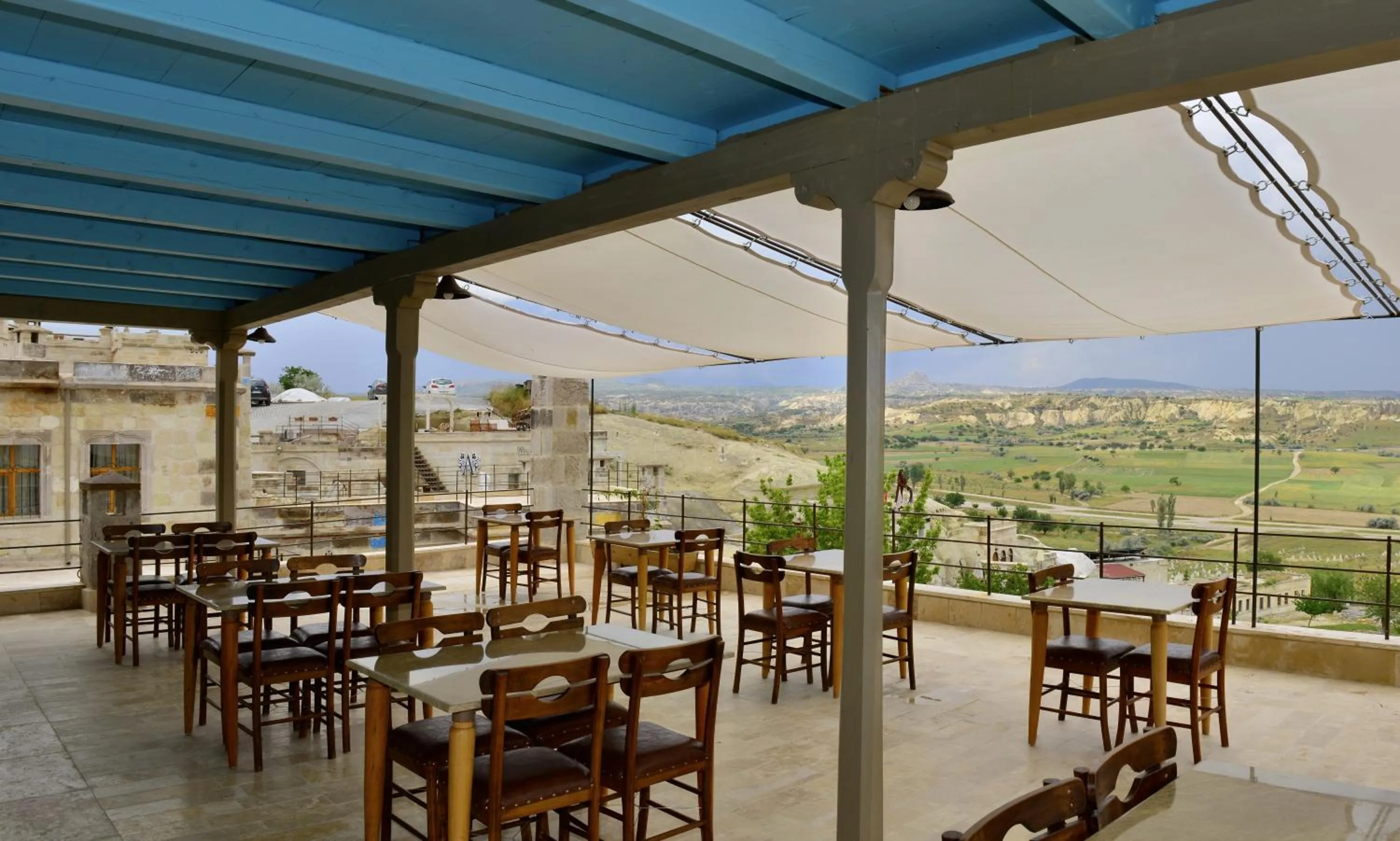 Patio in Seki Cave Hotel