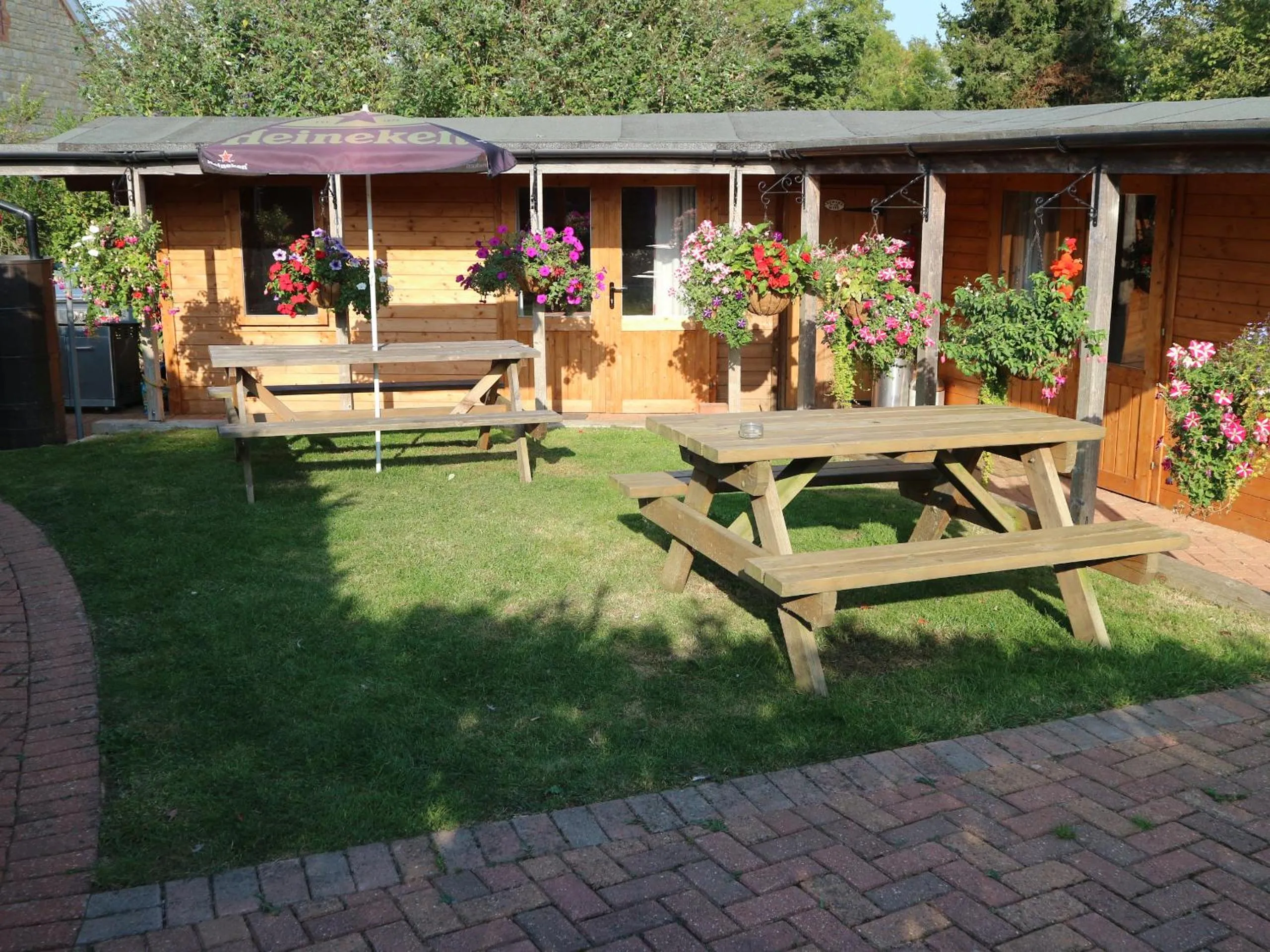 Patio in Homeside B&B