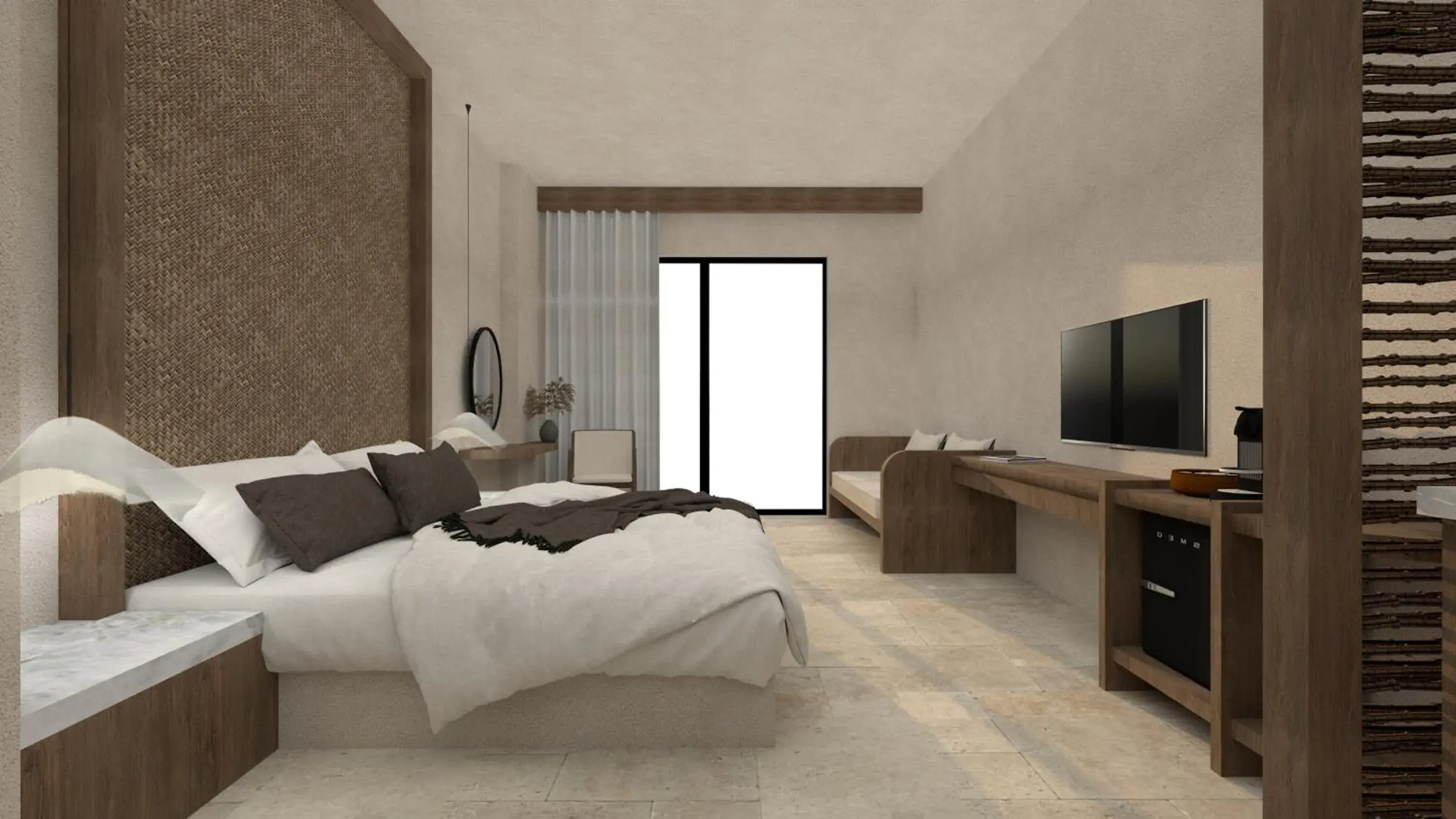 Bed in Stella Blue Seaside Resort Bed in Stella Blue Seaside Resort