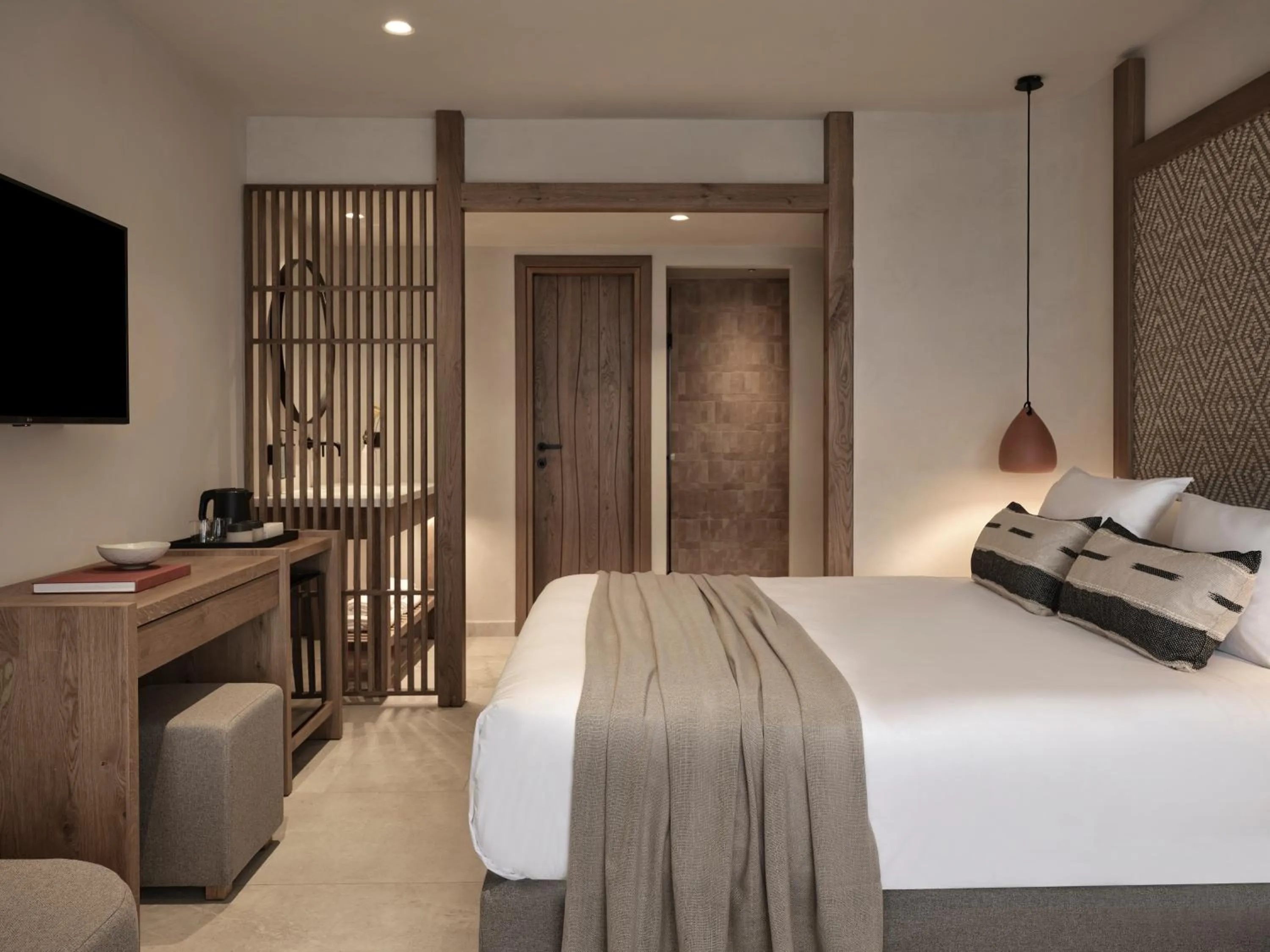 Bed in Stella Blue Seaside Resort