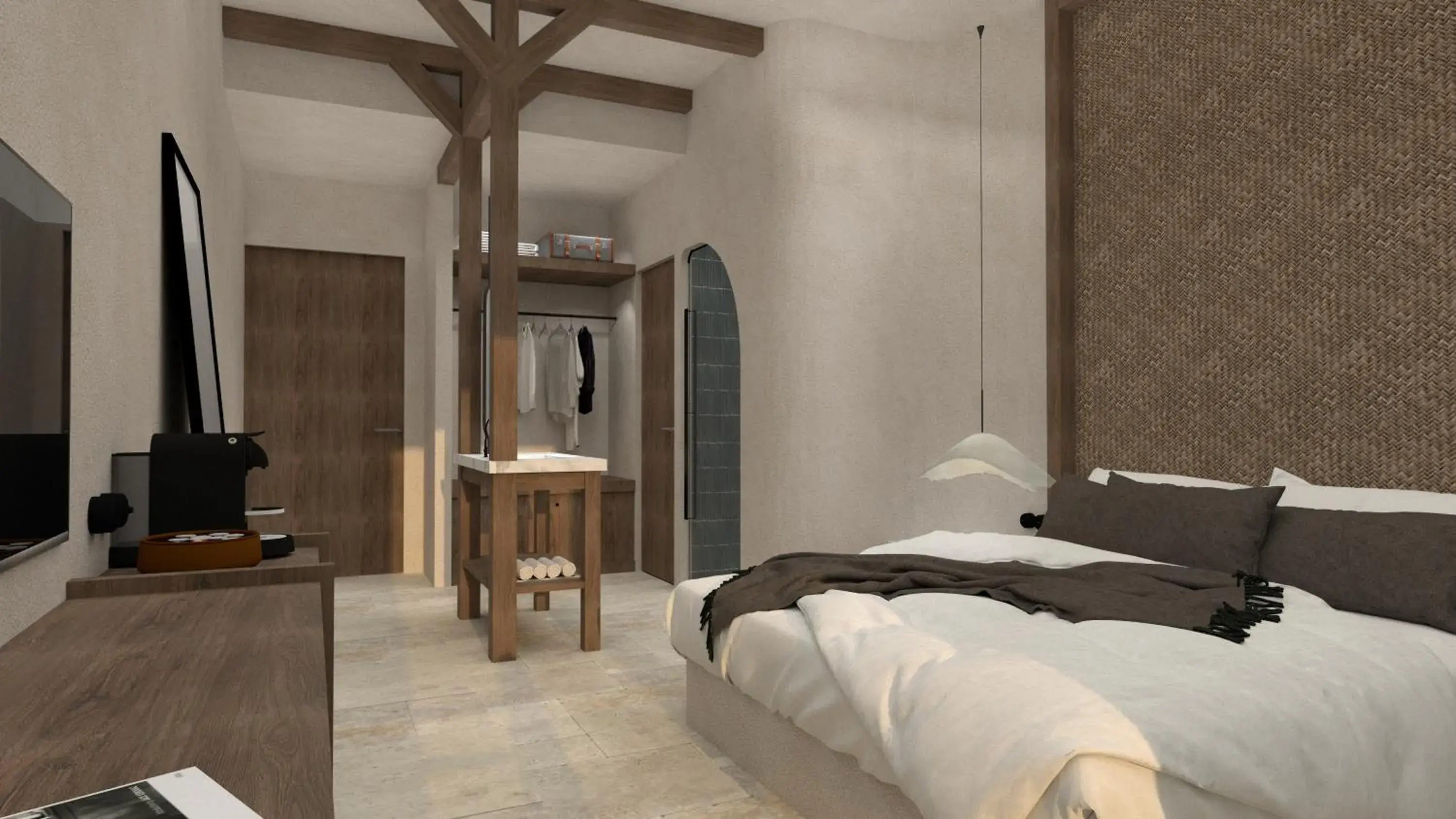 Bed in Stella Blue Seaside Resort Bed in Stella Blue Seaside Resort