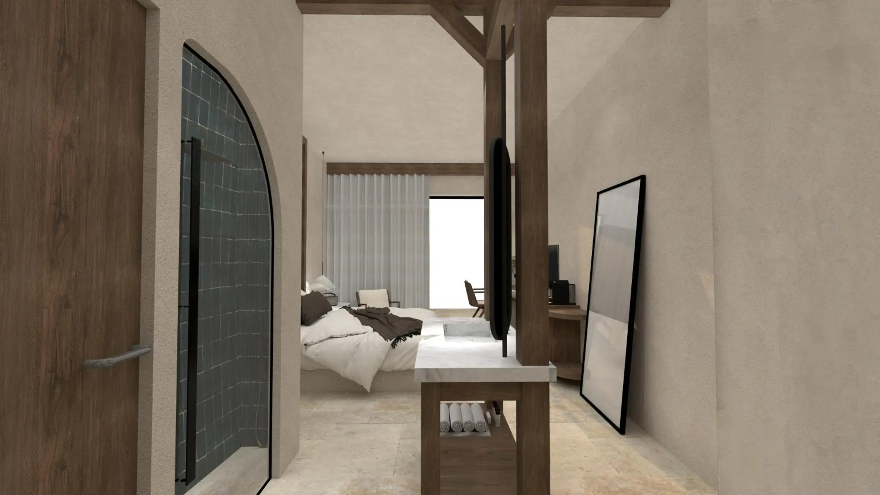 Bed in Stella Blue Seaside Resort Bed in Stella Blue Seaside Resort