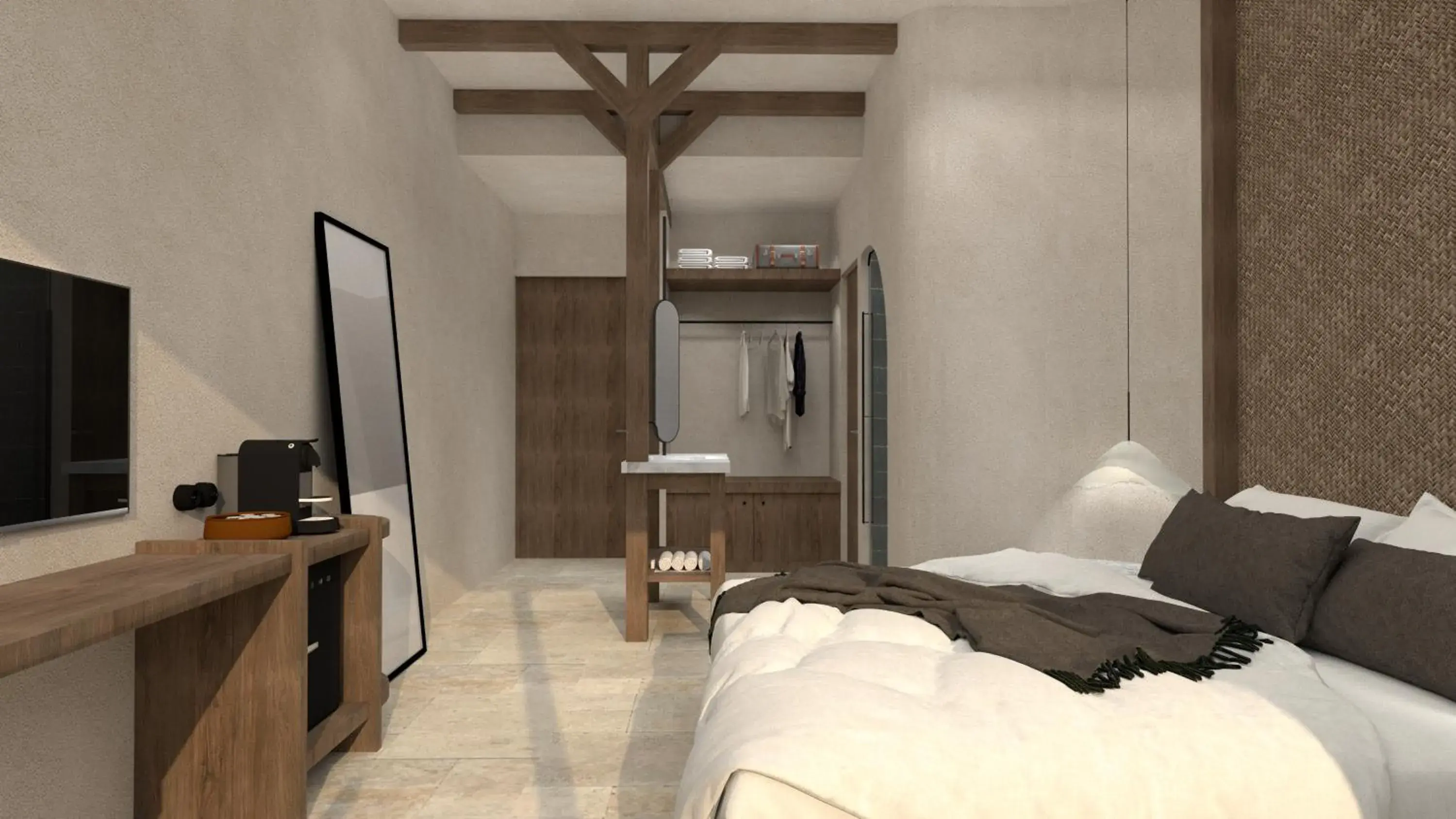 Bed in Stella Blue Seaside Resort Bed in Stella Blue Seaside Resort