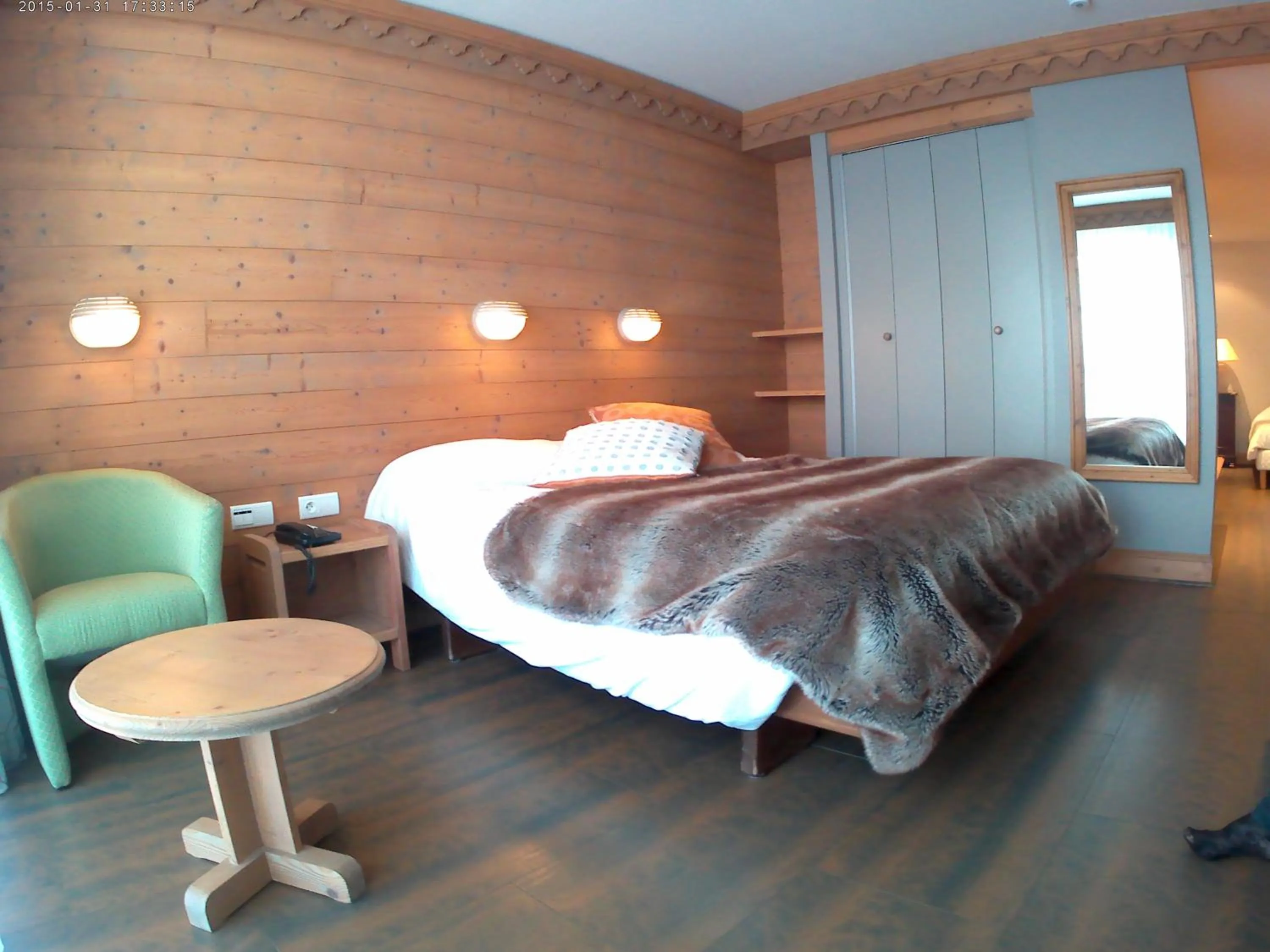 Bed in Hotel le Chalet