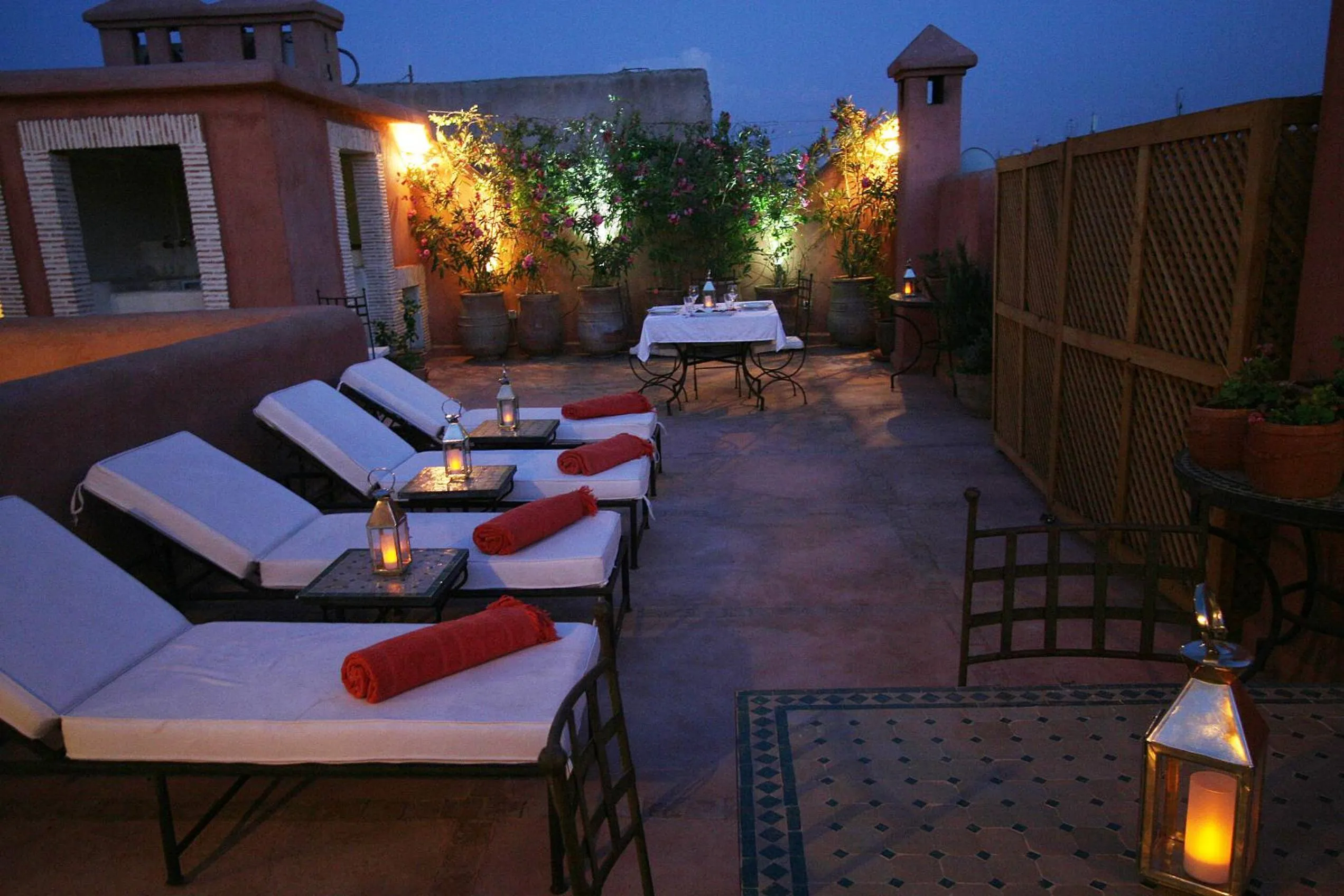 Patio in Riad Chameau FDC Hôtel SPA