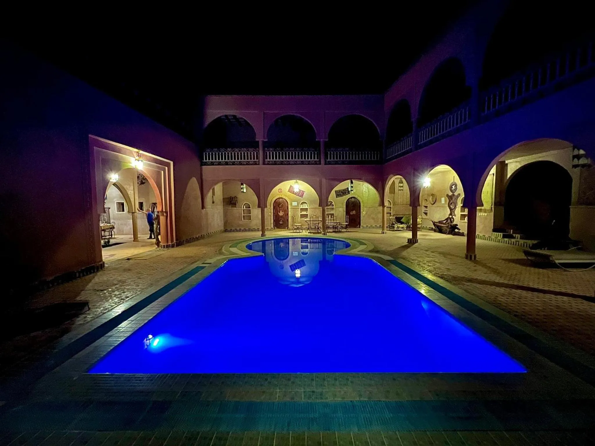 Pool view in Maison Merzouga Guest House