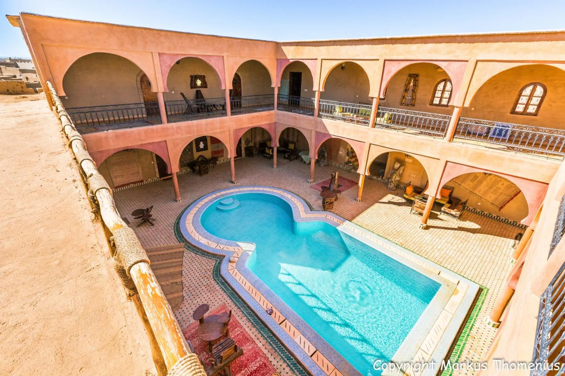 Swimming pool in Maison Merzouga Guest House