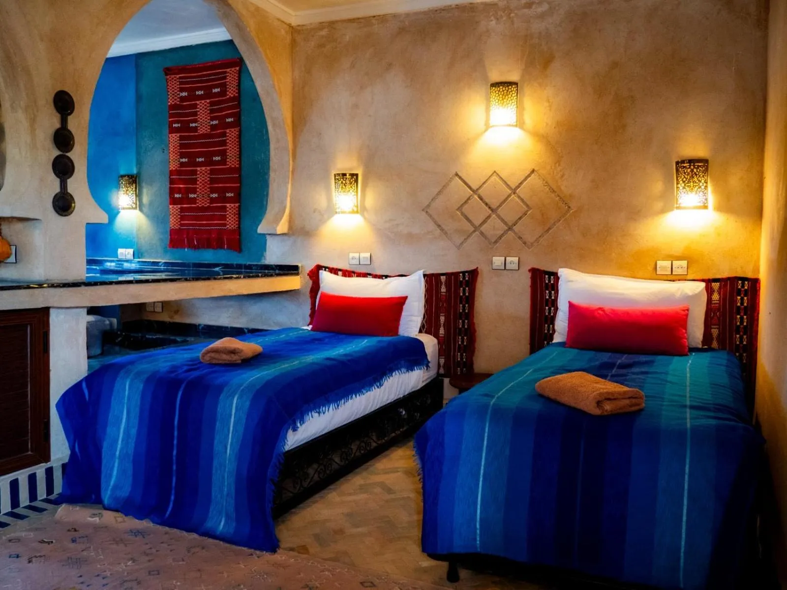 Bed in Maison Merzouga Guest House