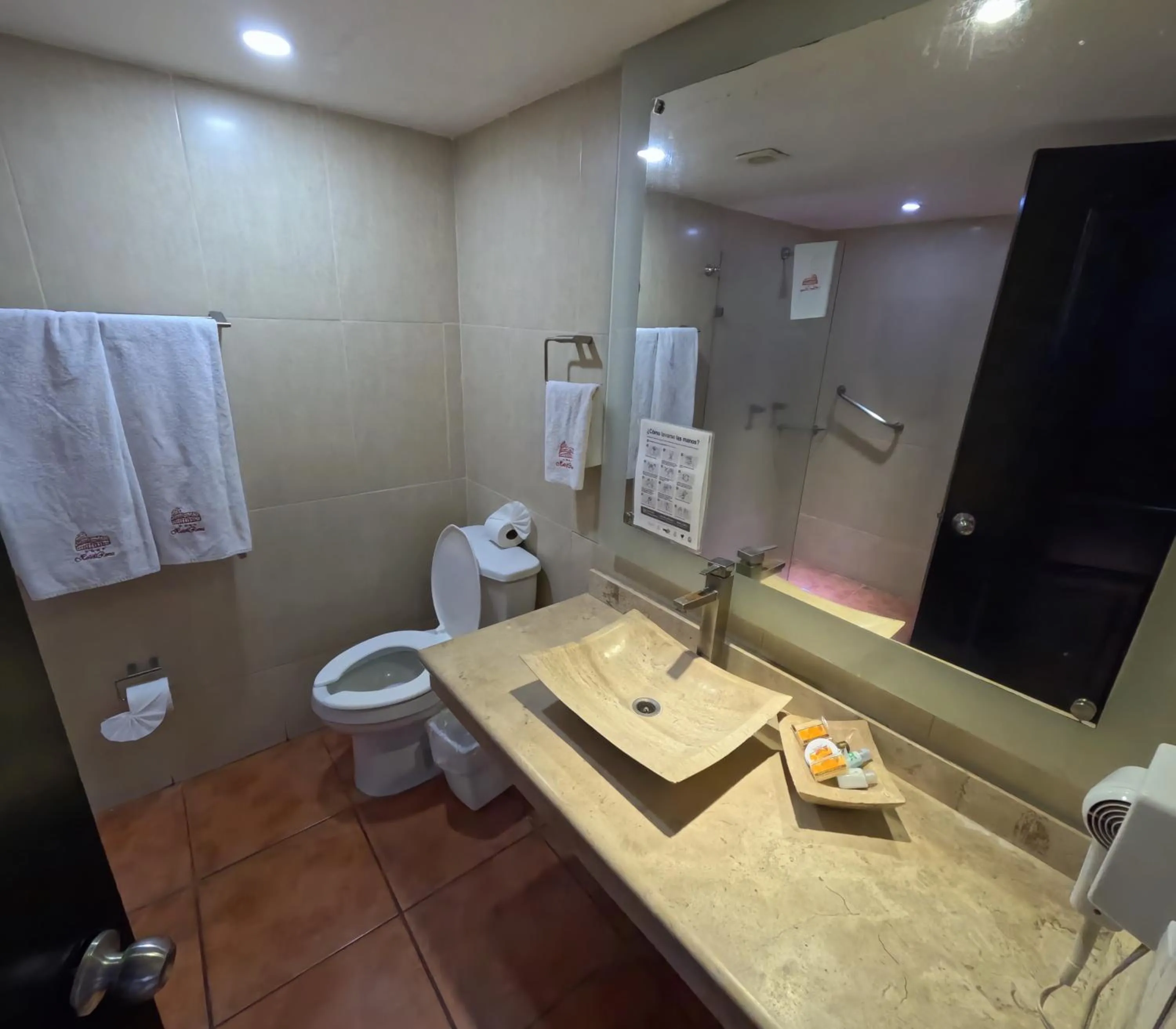 Bathroom in Roma Guadalajara in downtown