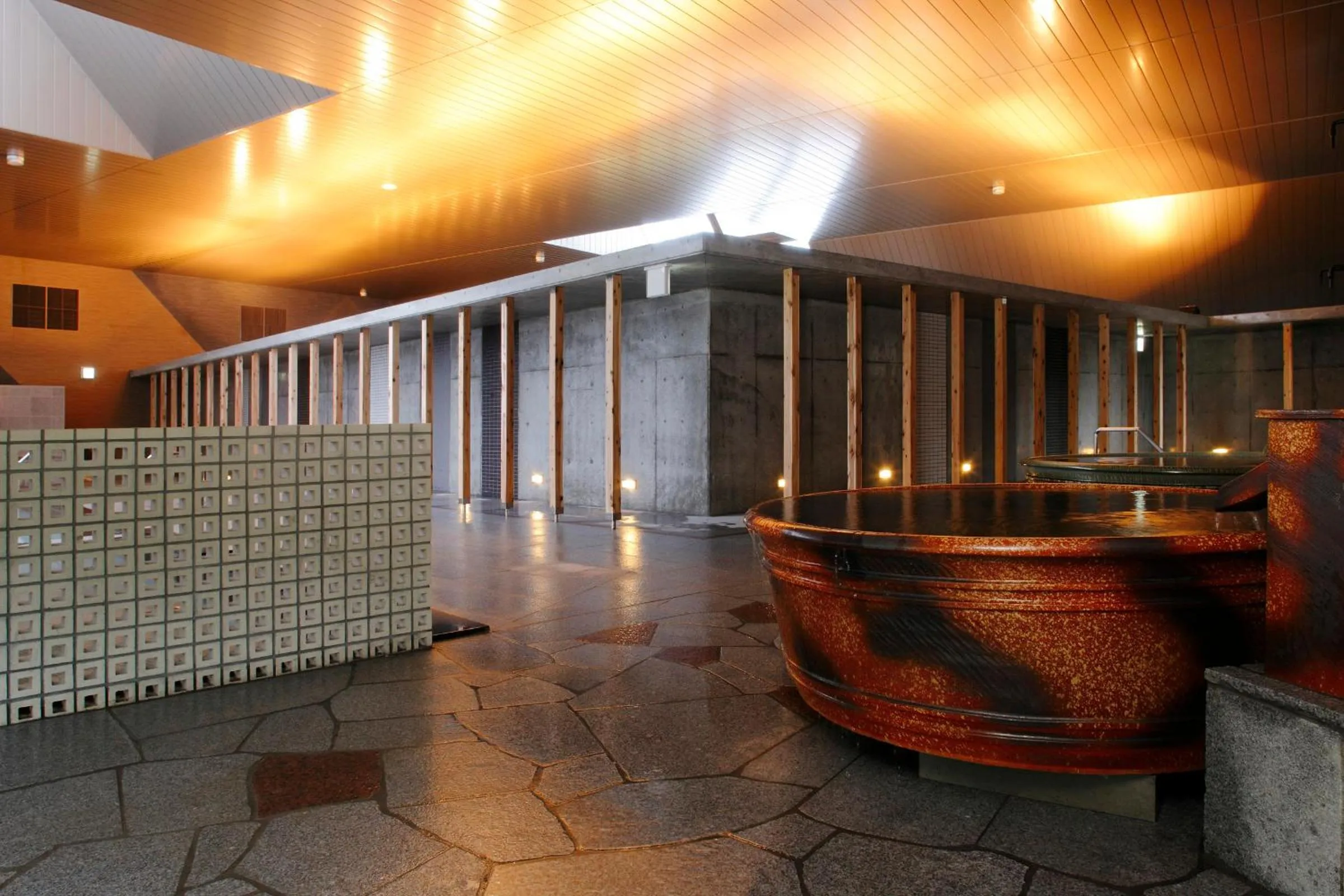 Hot Spring Bath in Horohoro Sanso