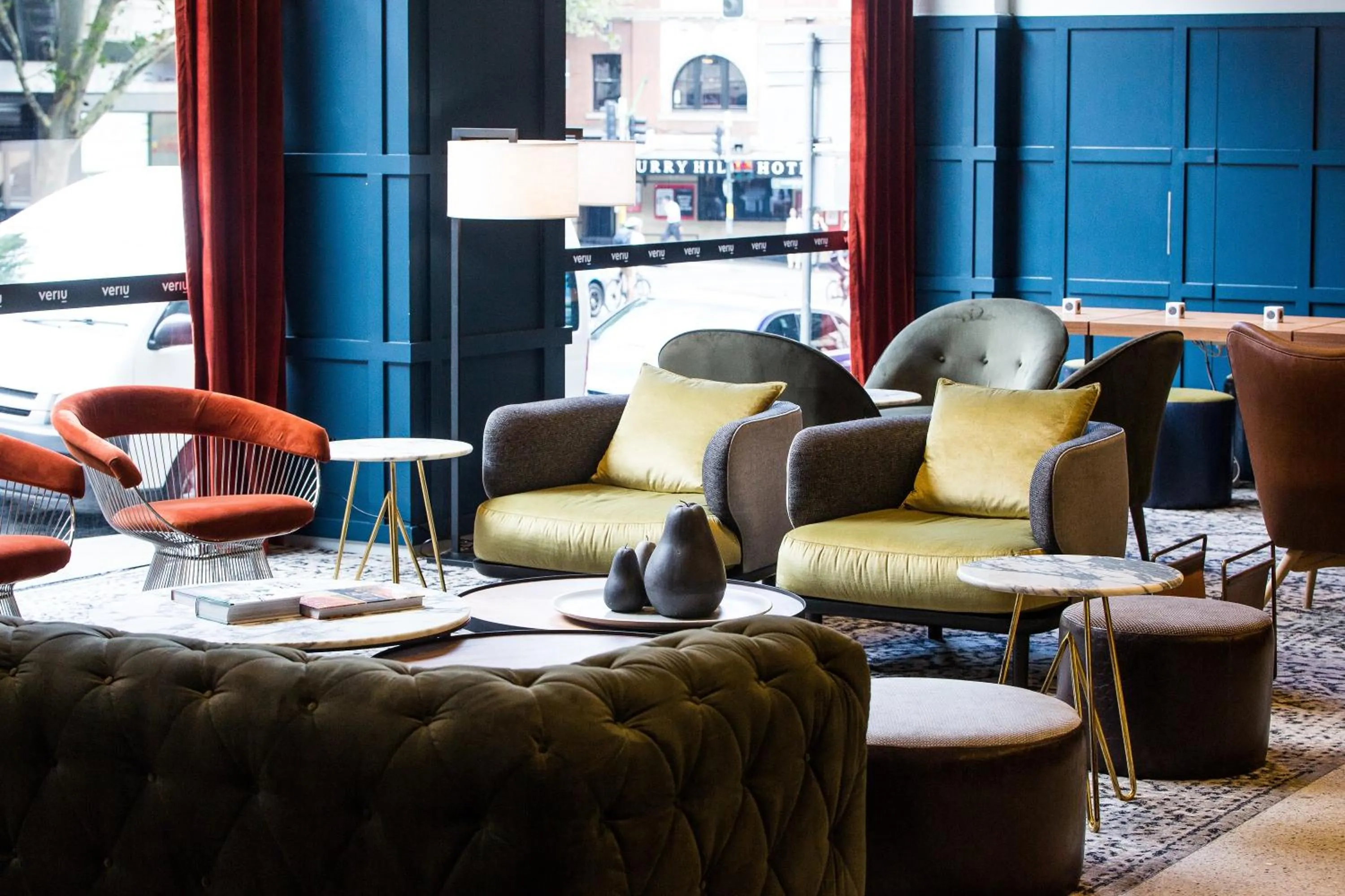 Seating area in Veriu Central