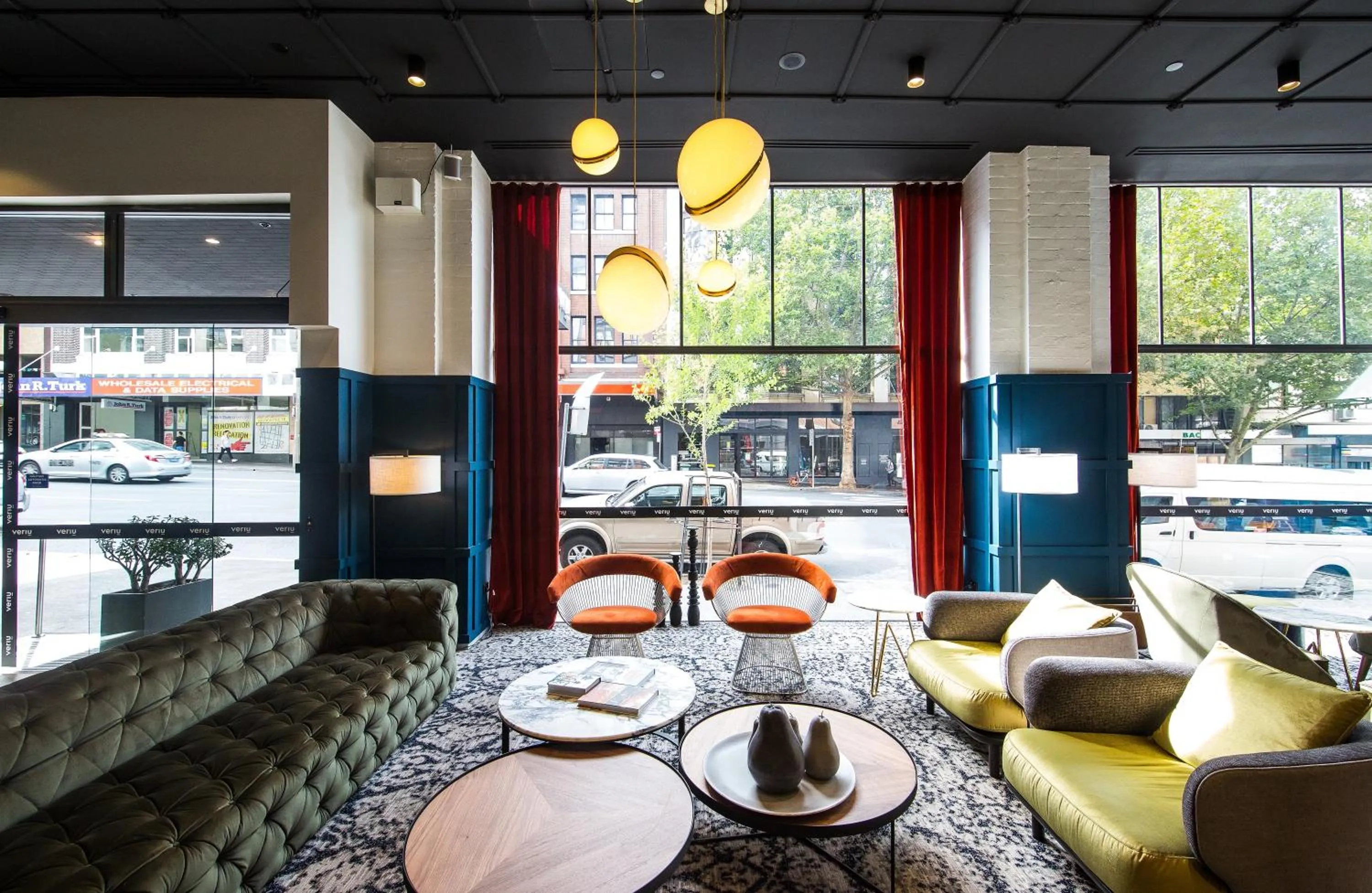 Seating area in Veriu Central