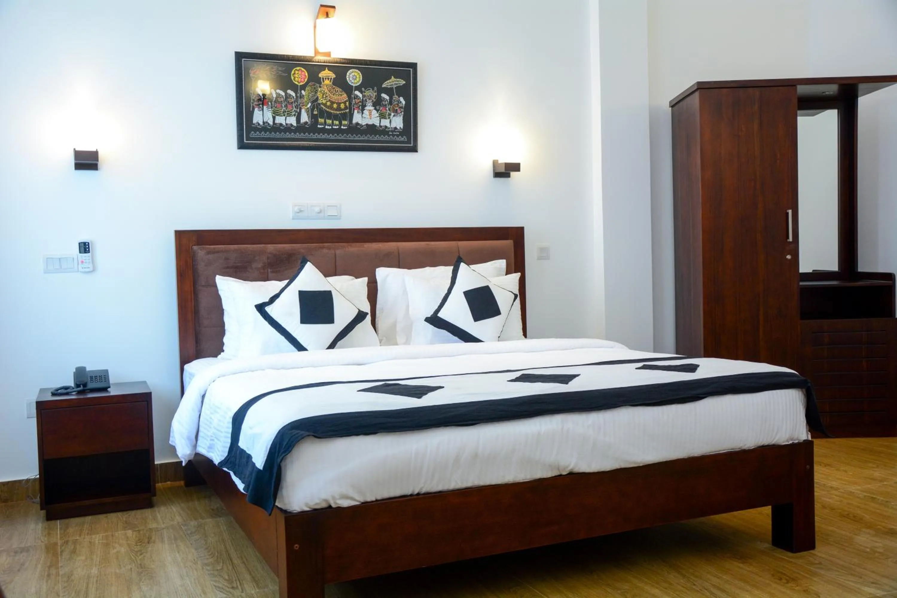 Bed in Villa Tissa Beach Resort