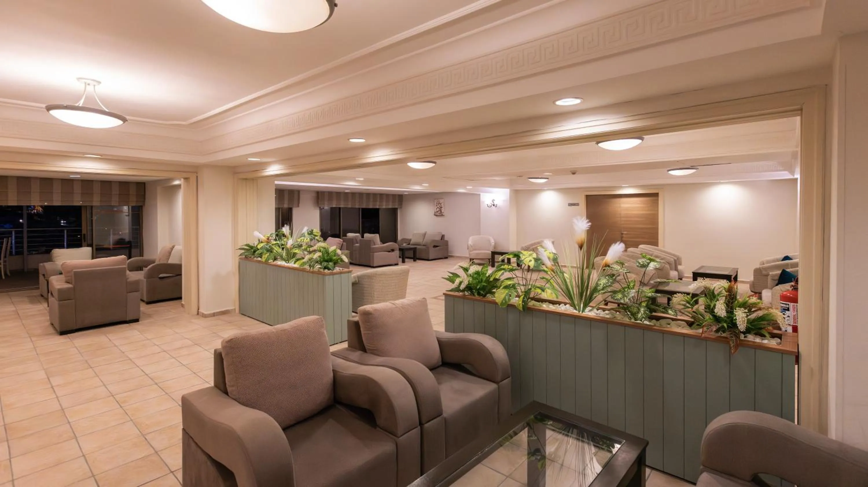 Communal lounge/ TV room in Palmin Hotel