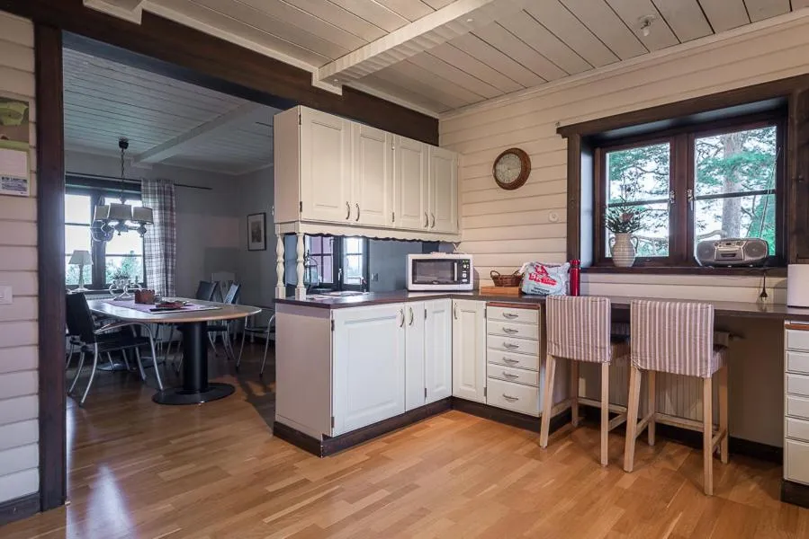 Kitchen or kitchenette in Backlund Boende i Dalarna