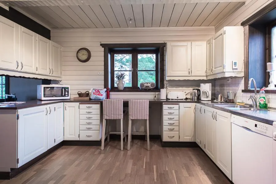 Kitchen or kitchenette in Backlund Boende i Dalarna