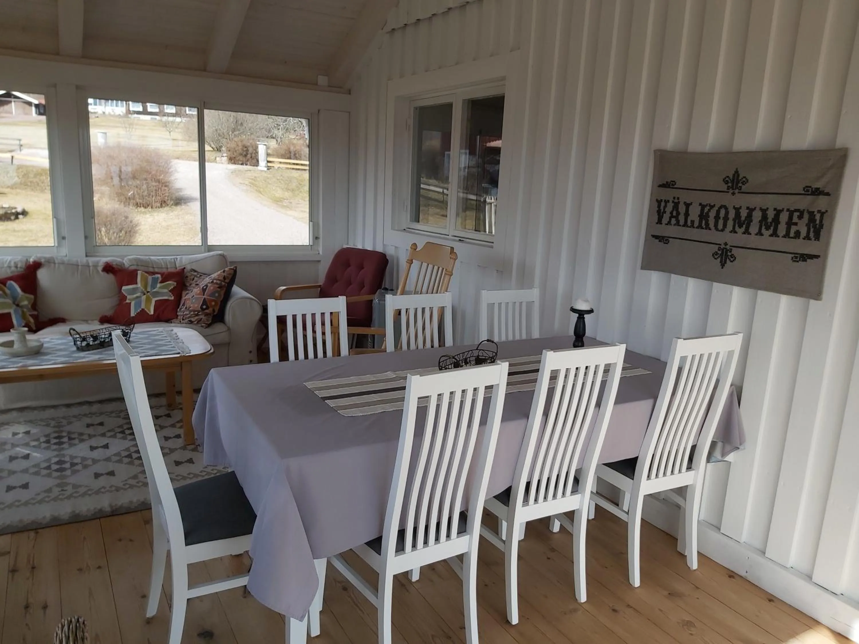 Seating area in Backlund Boende i Dalarna