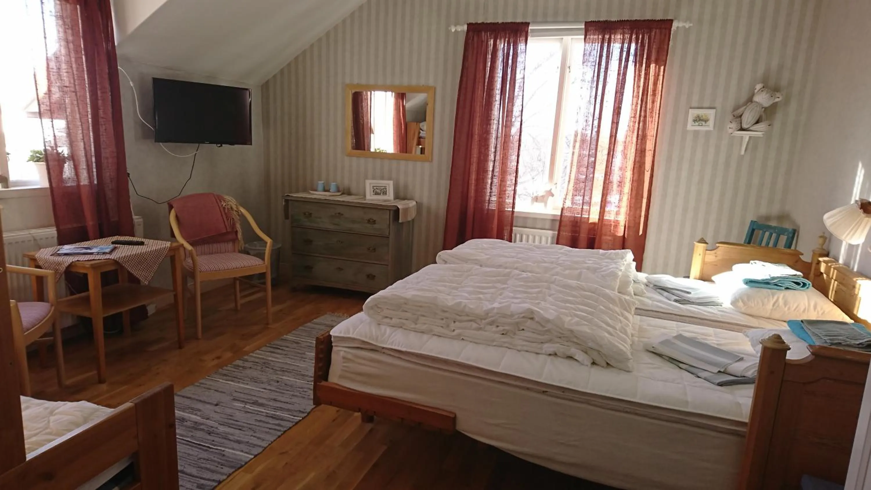 Bedroom, Bed in Backlund Boende i Dalarna