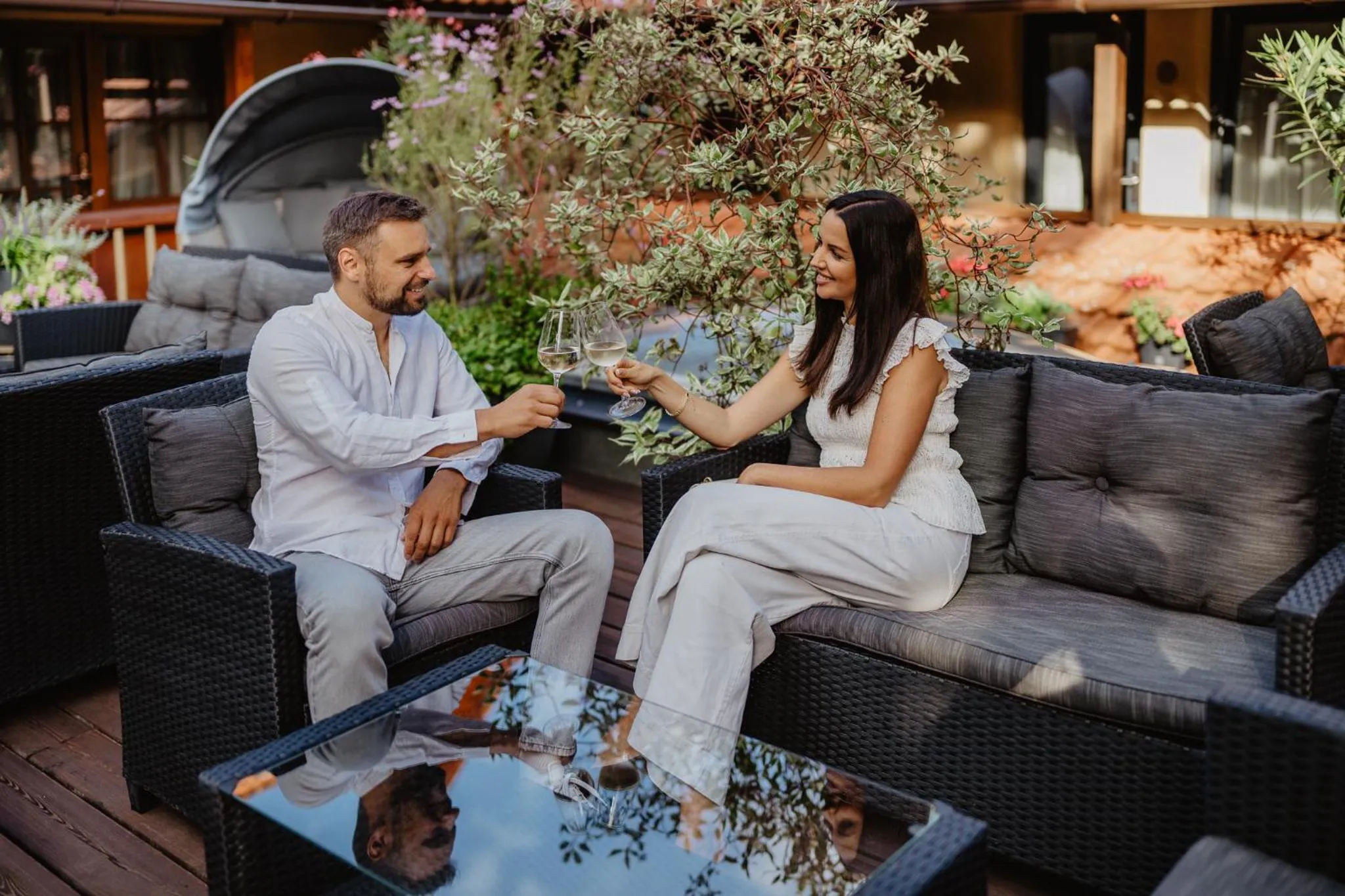 Balcony/Terrace in Hotel Frýdl