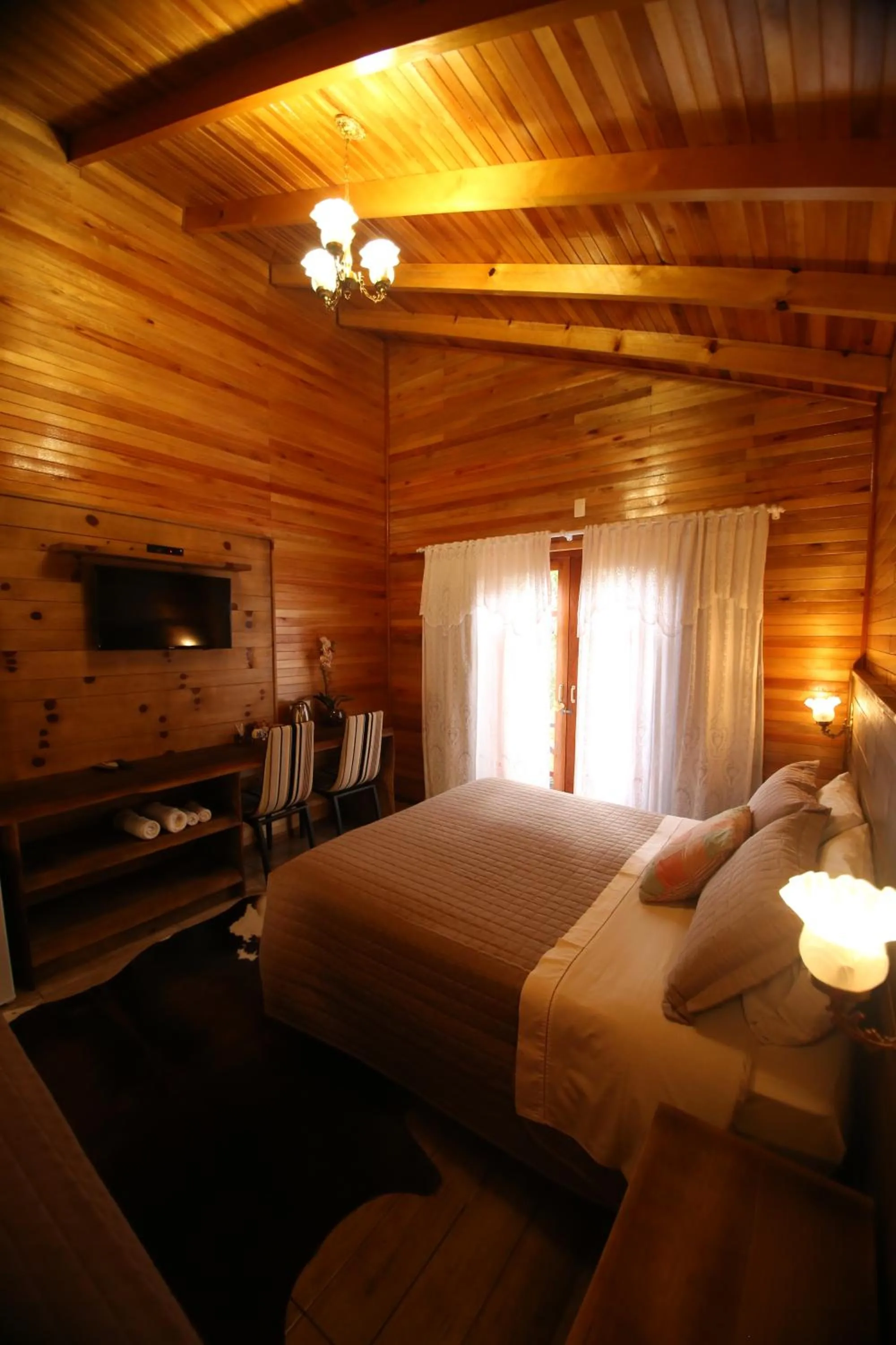 Bed in Pousada Vila dos Butias