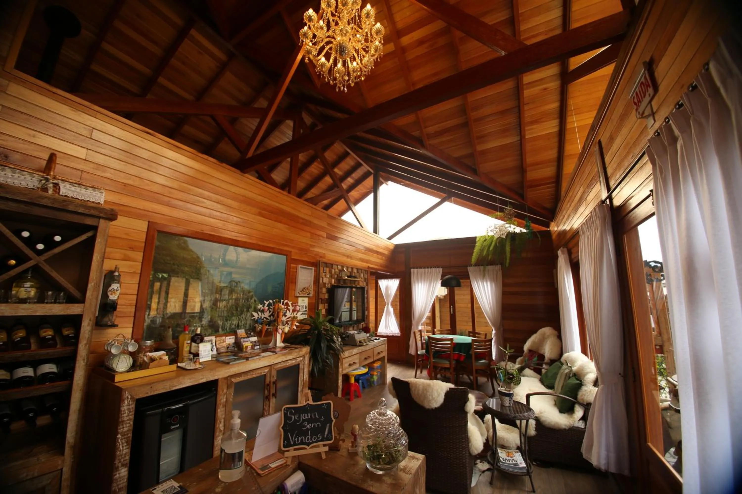 Living room in Pousada Vila dos Butias