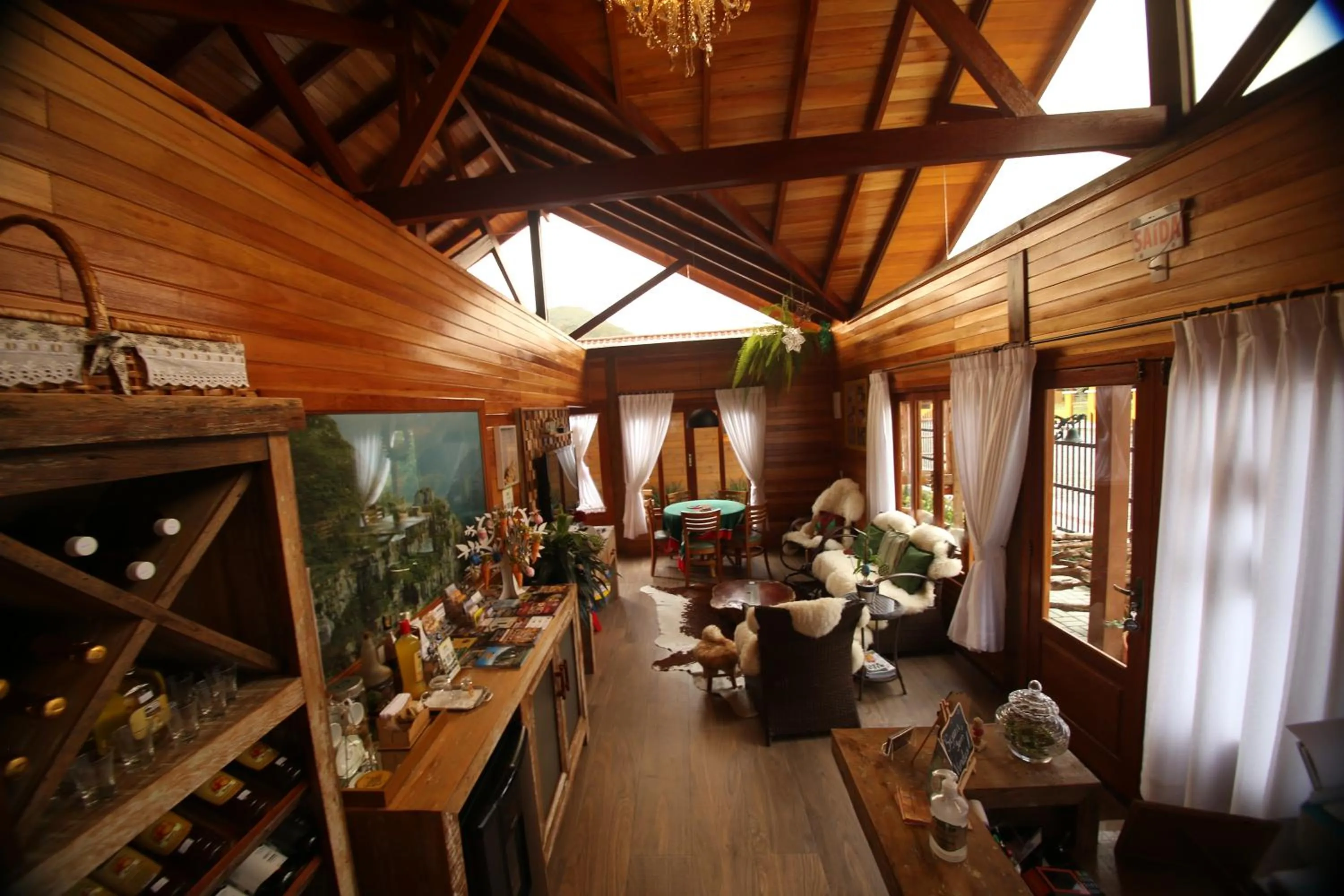 Living room in Pousada Vila dos Butias