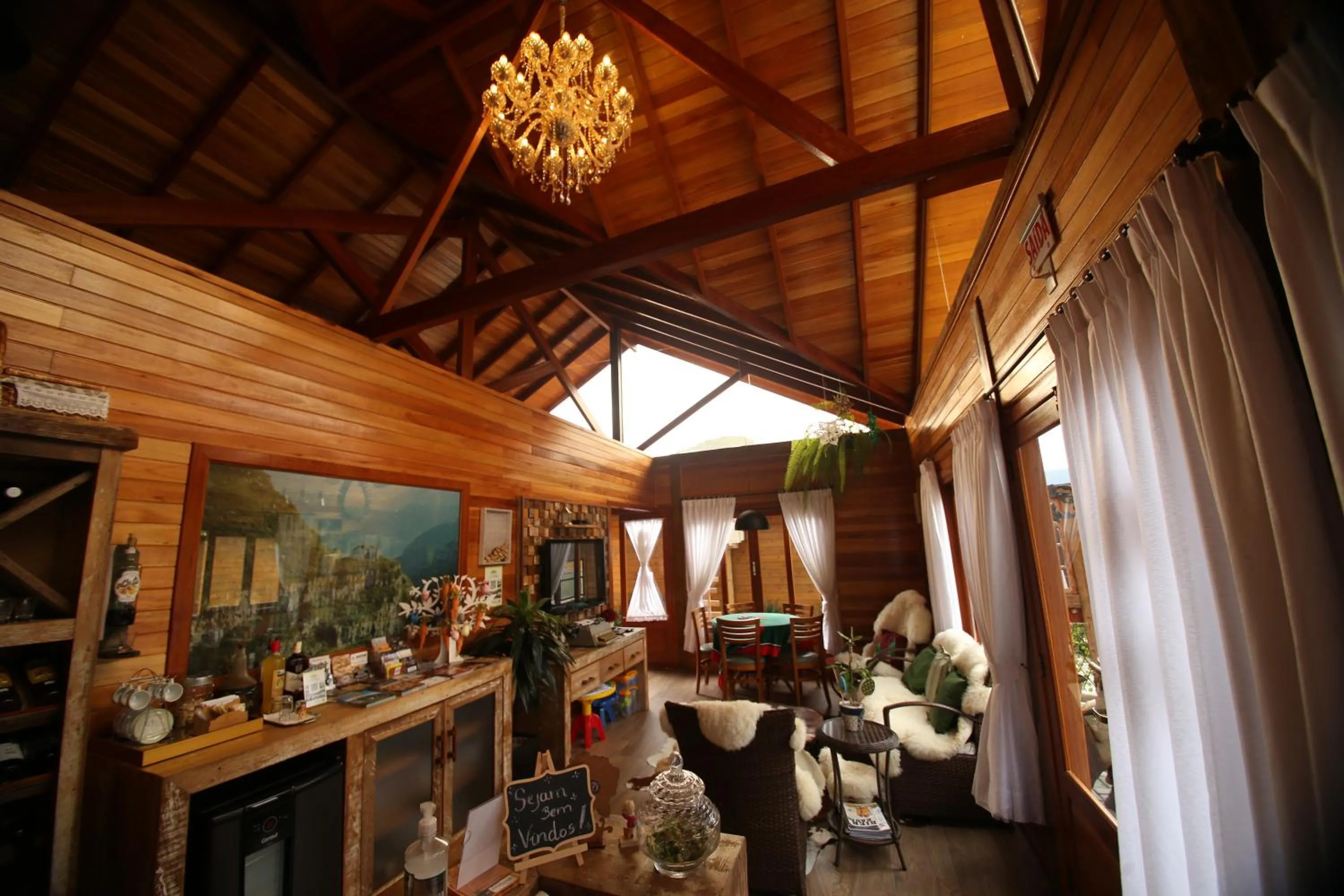 Living room in Pousada Vila dos Butias