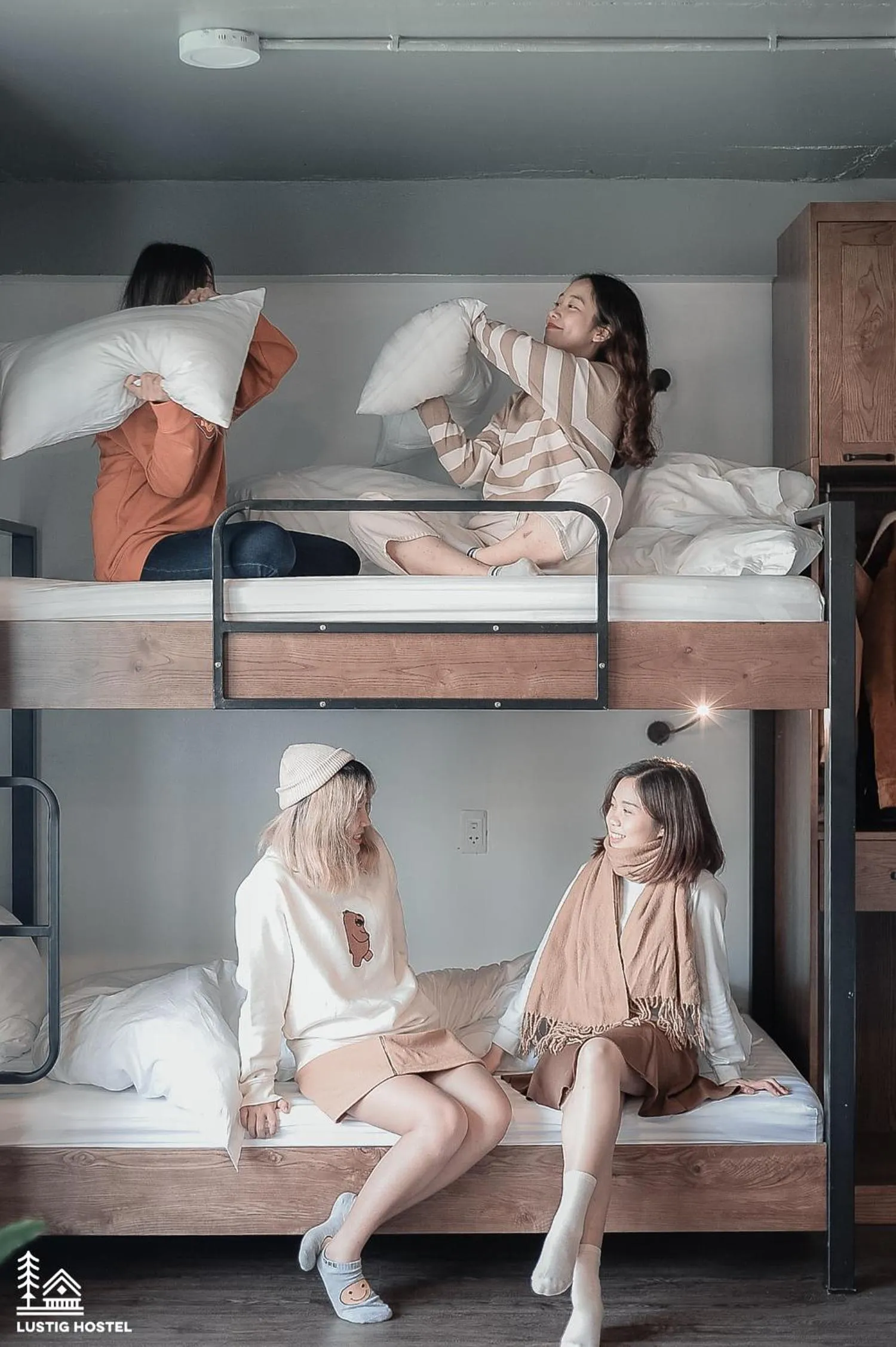 bunk bed in Lustig Hostel