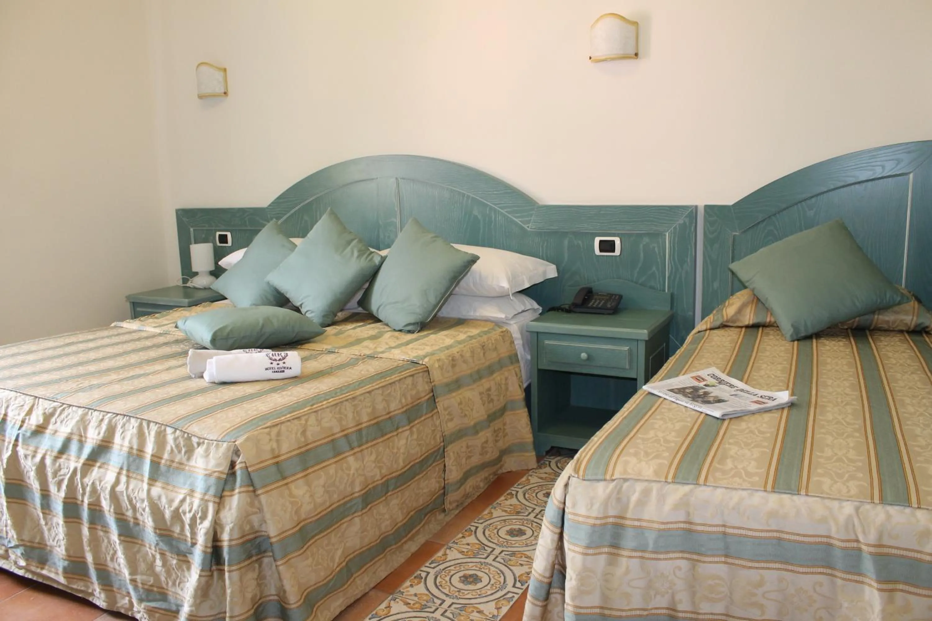 Bed in Hotel Riviera Varazze