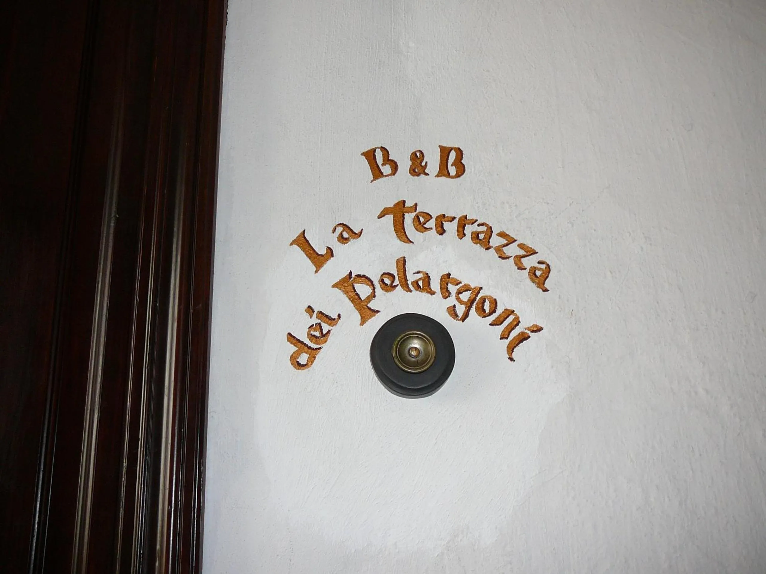 Decorative detail in La Terrazza dei Pelargoni B&B