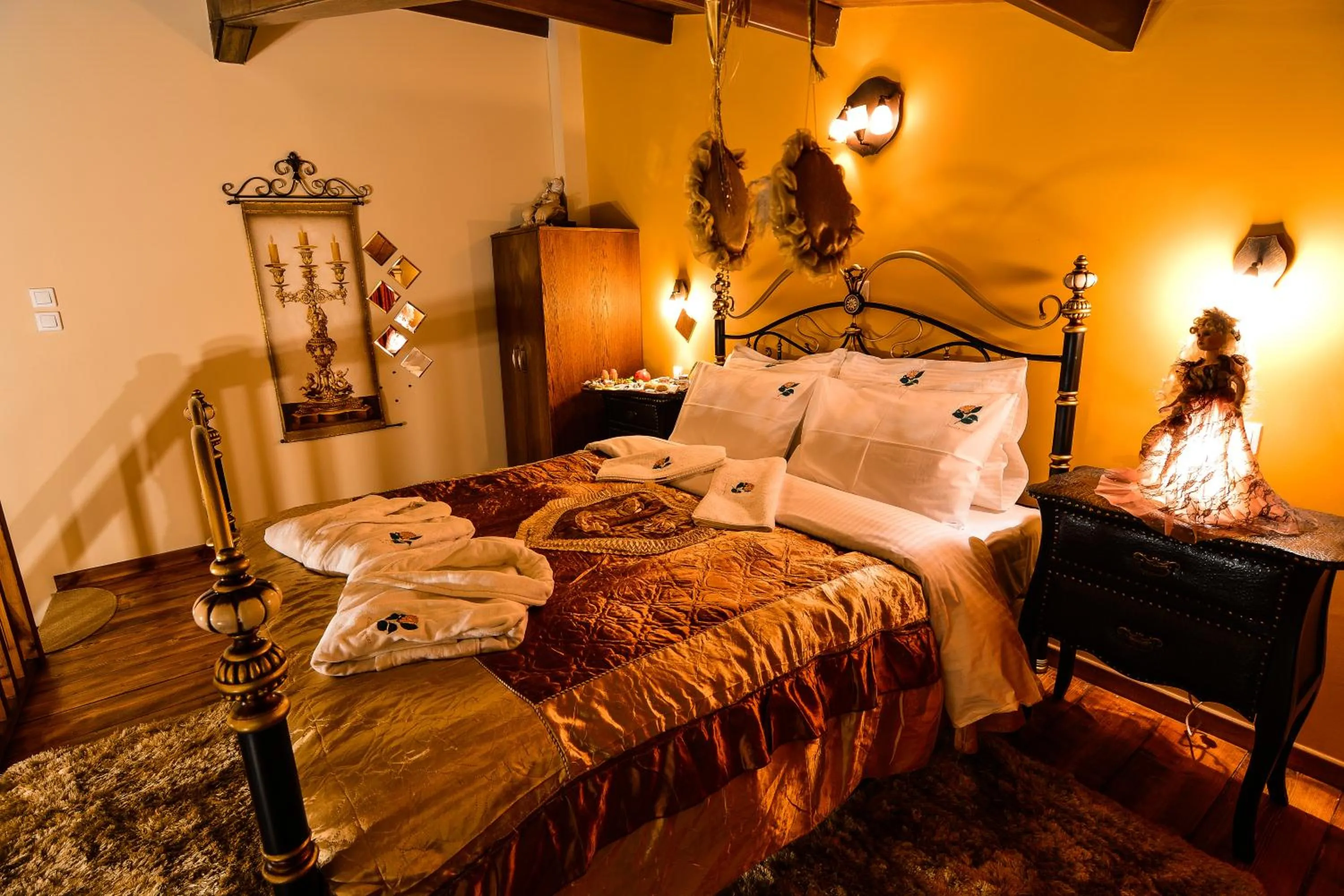 Bed in Camelia Suites